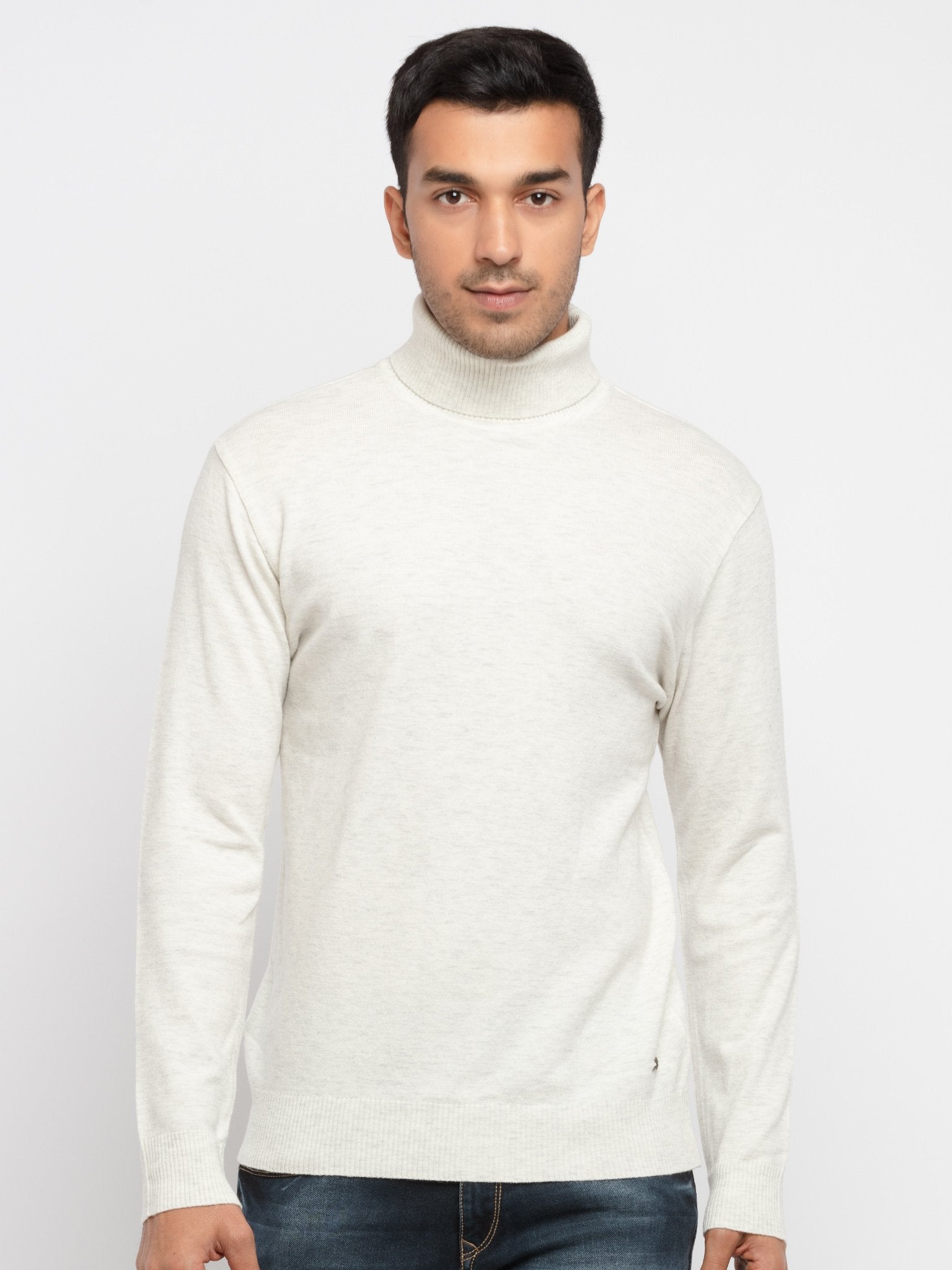 high neck sweater