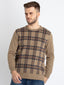 checkered sweater