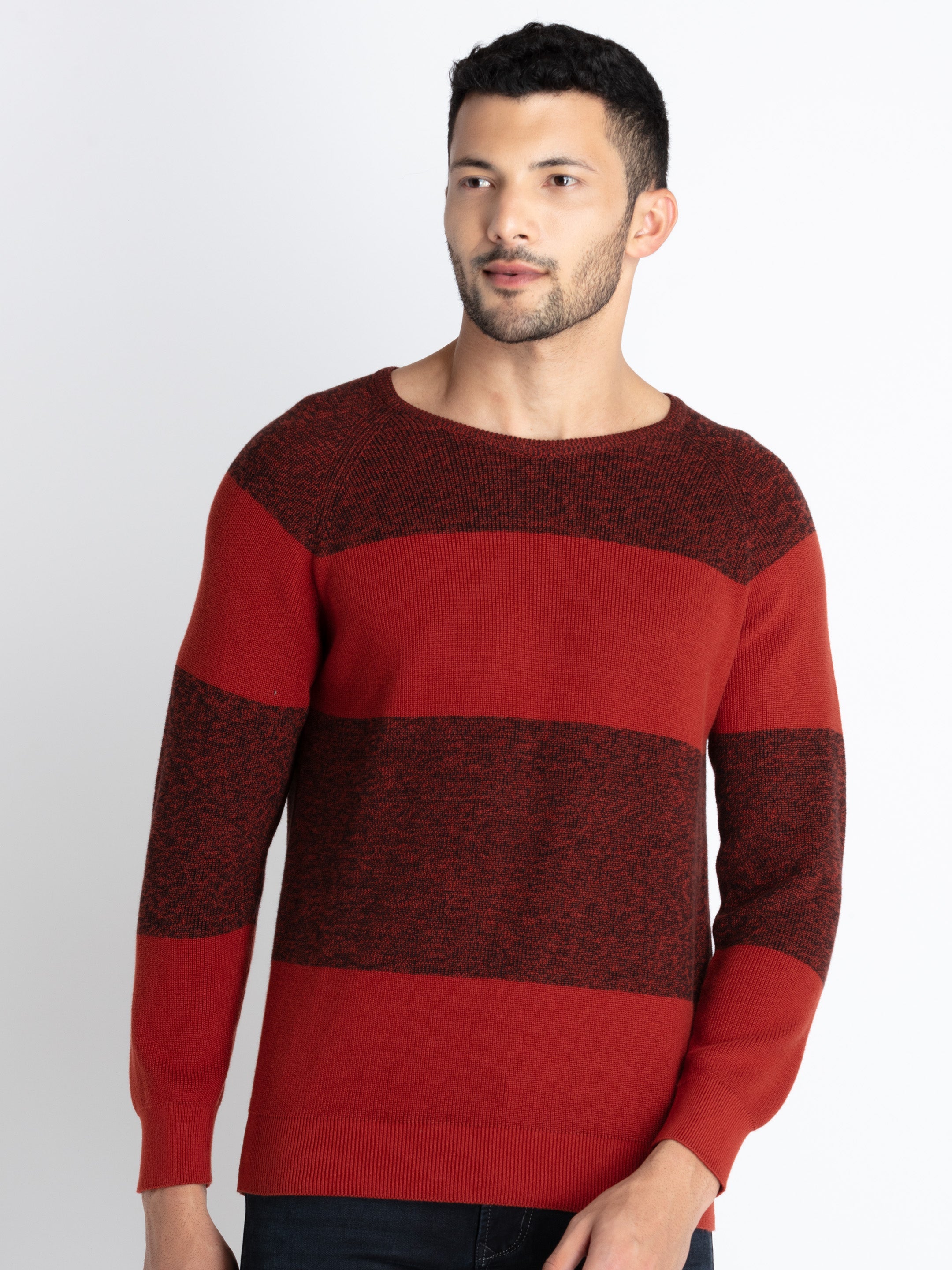 round neck sweater for men