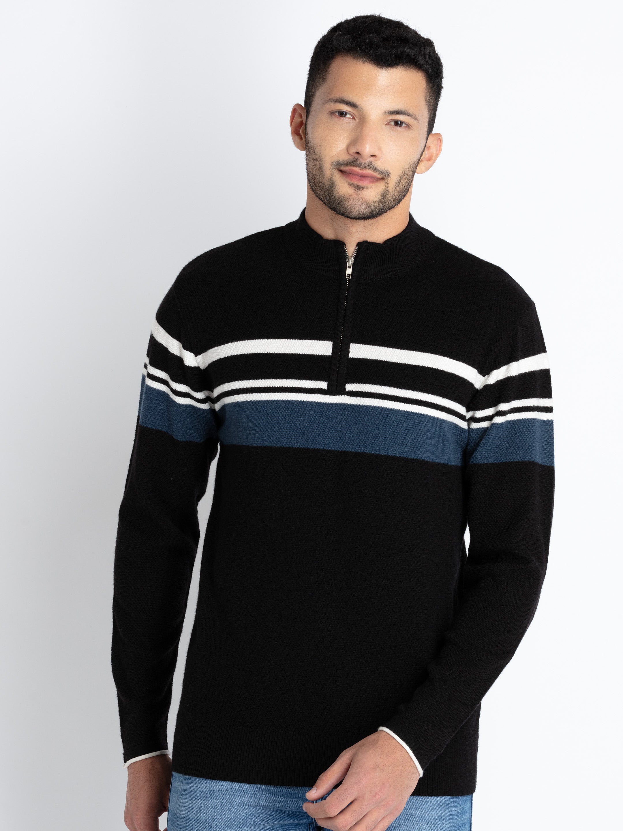 striped sweater for men Main image