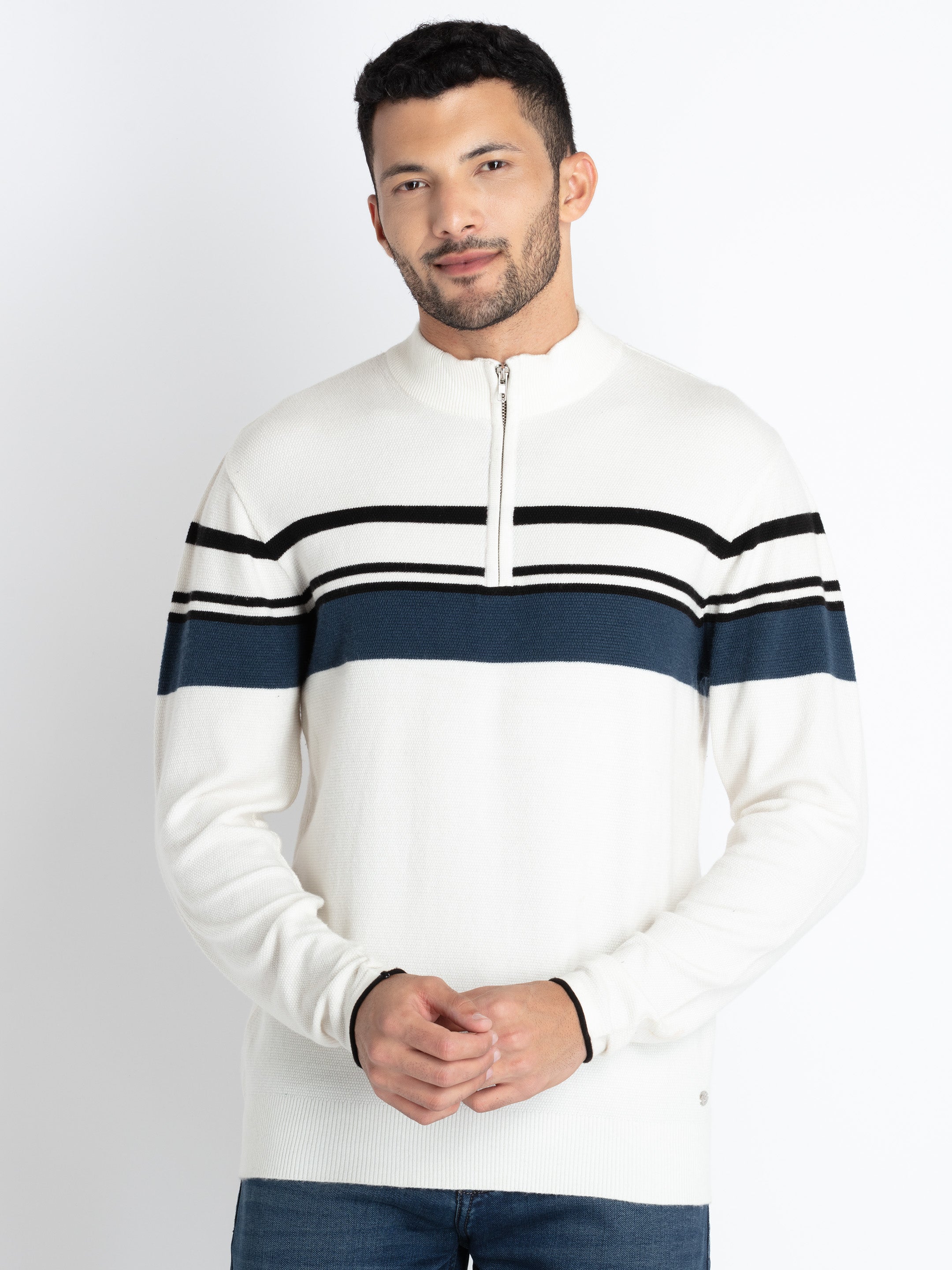 striped sweater for men Main image