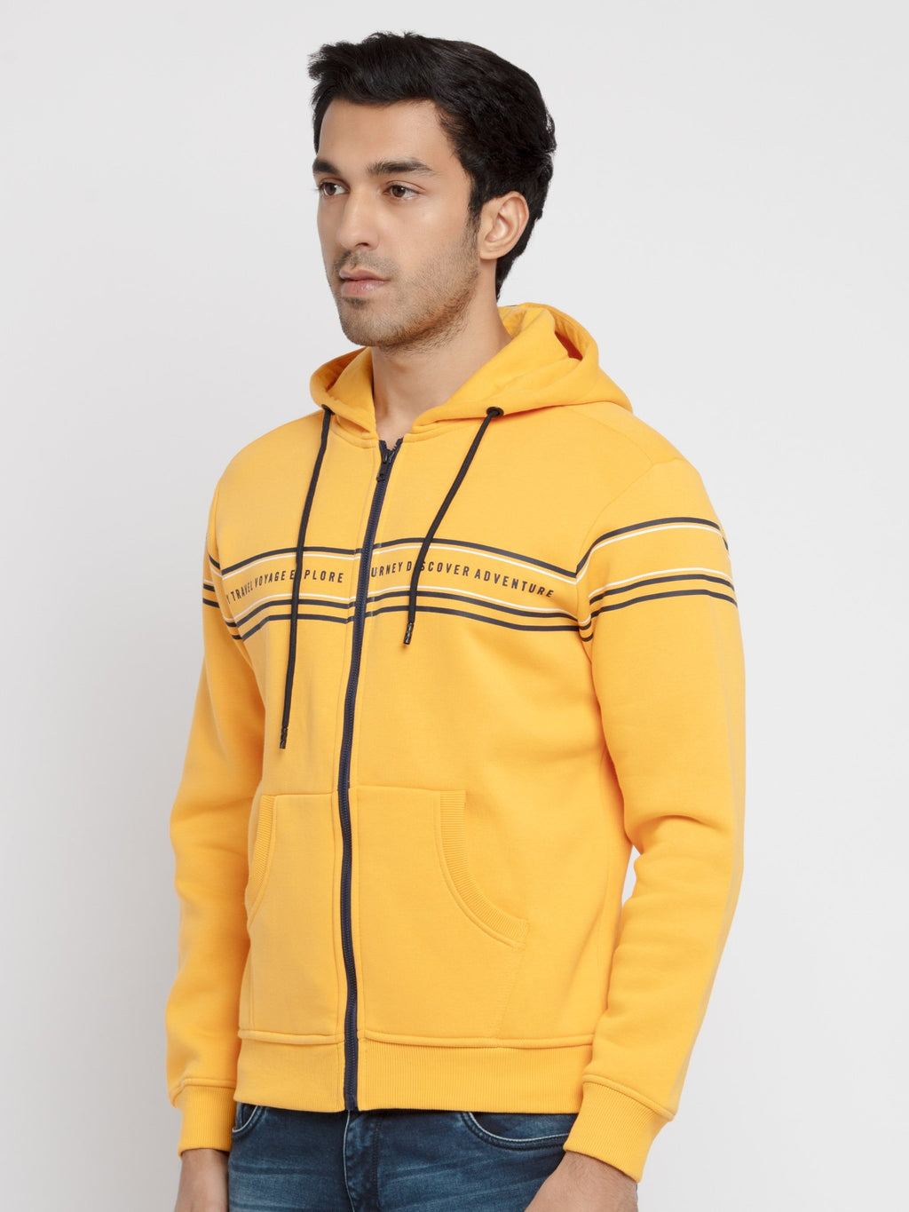 Mens Printed Hooded Sweatshirt