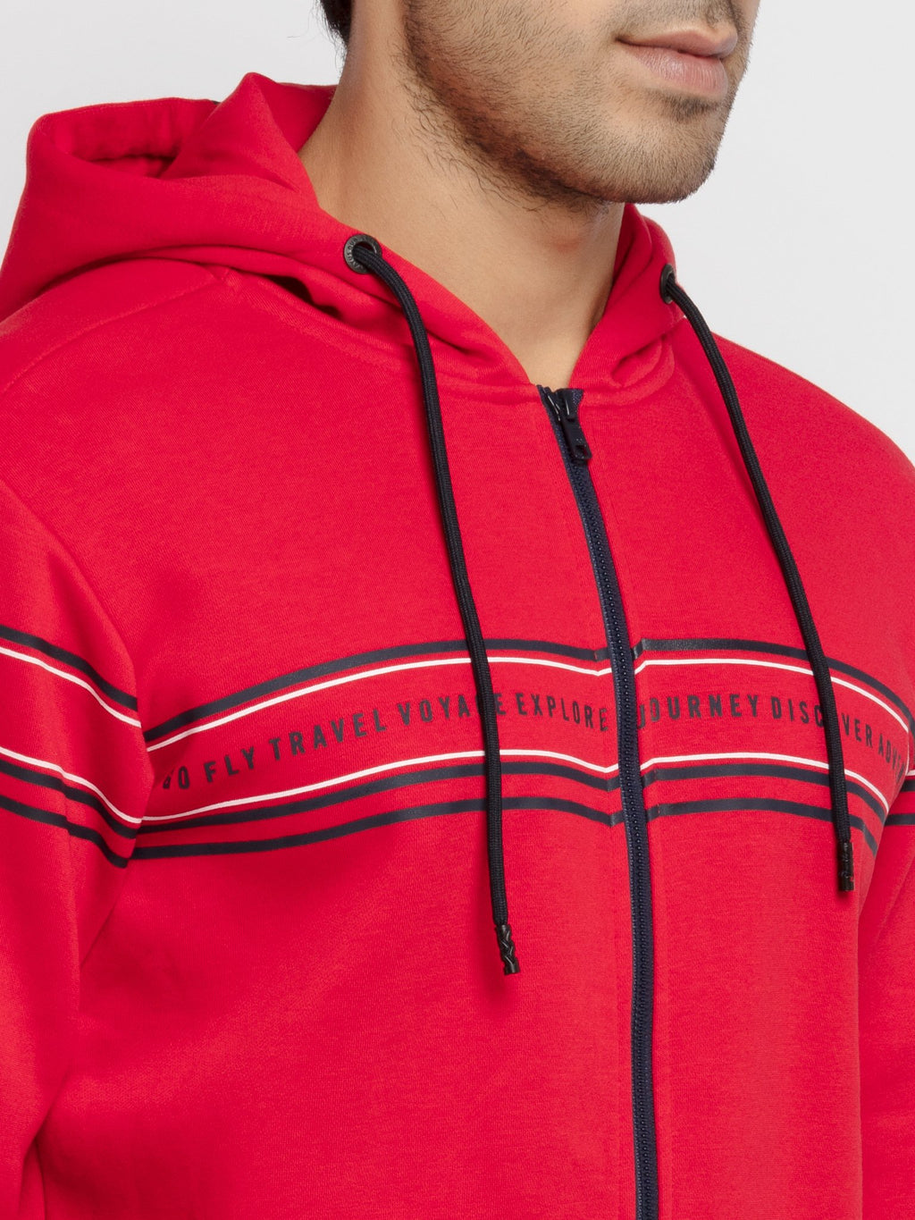 Mens Printed Hooded Sweatshirt