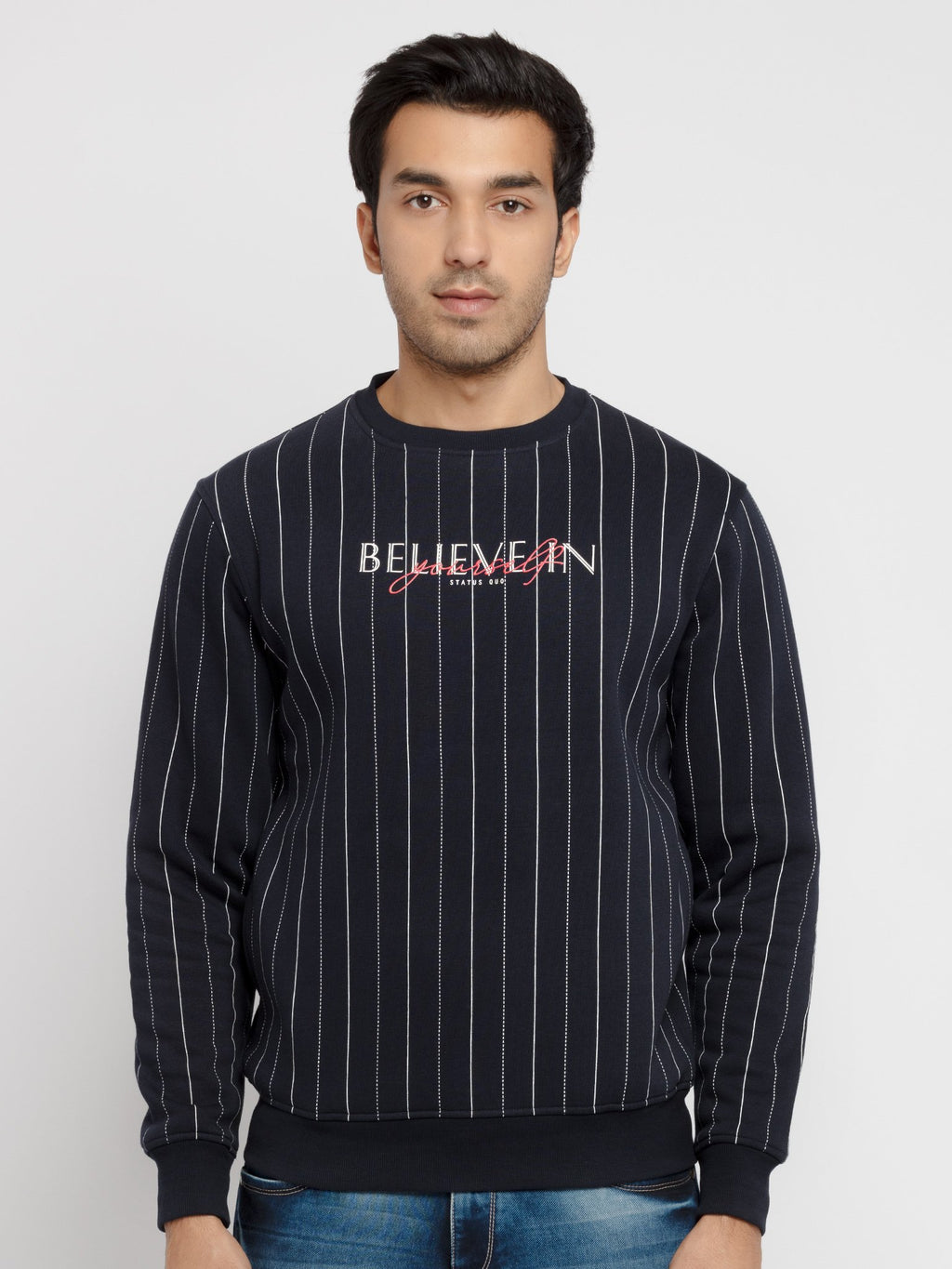 striped sweatshirt for men