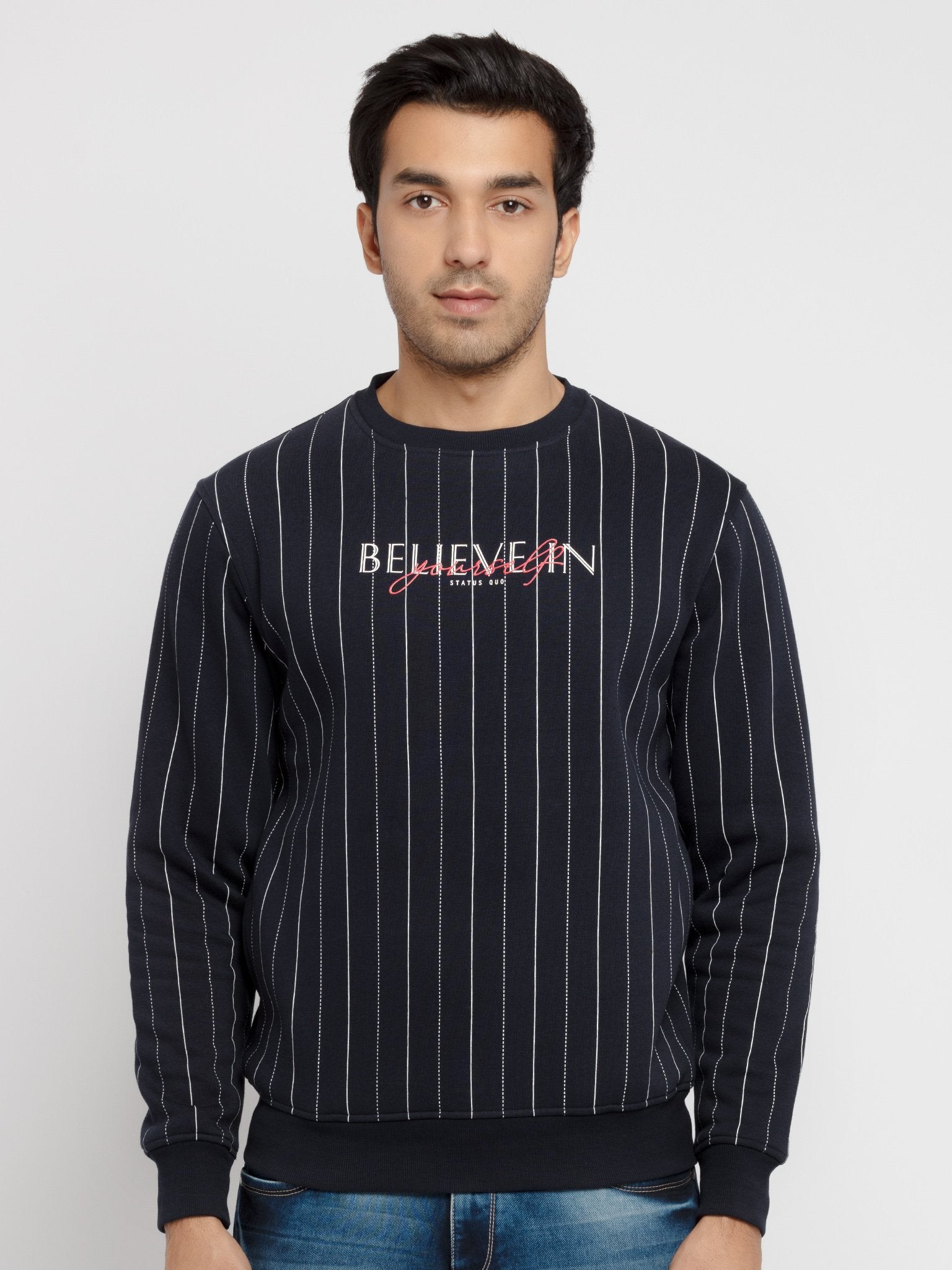 striped sweatshirt for men