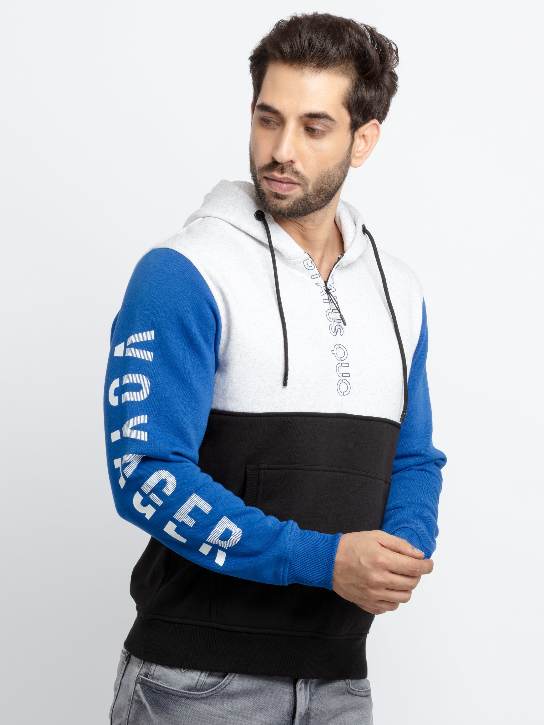 Mens Mix & Match Hooded Sweatshirt Secondary image