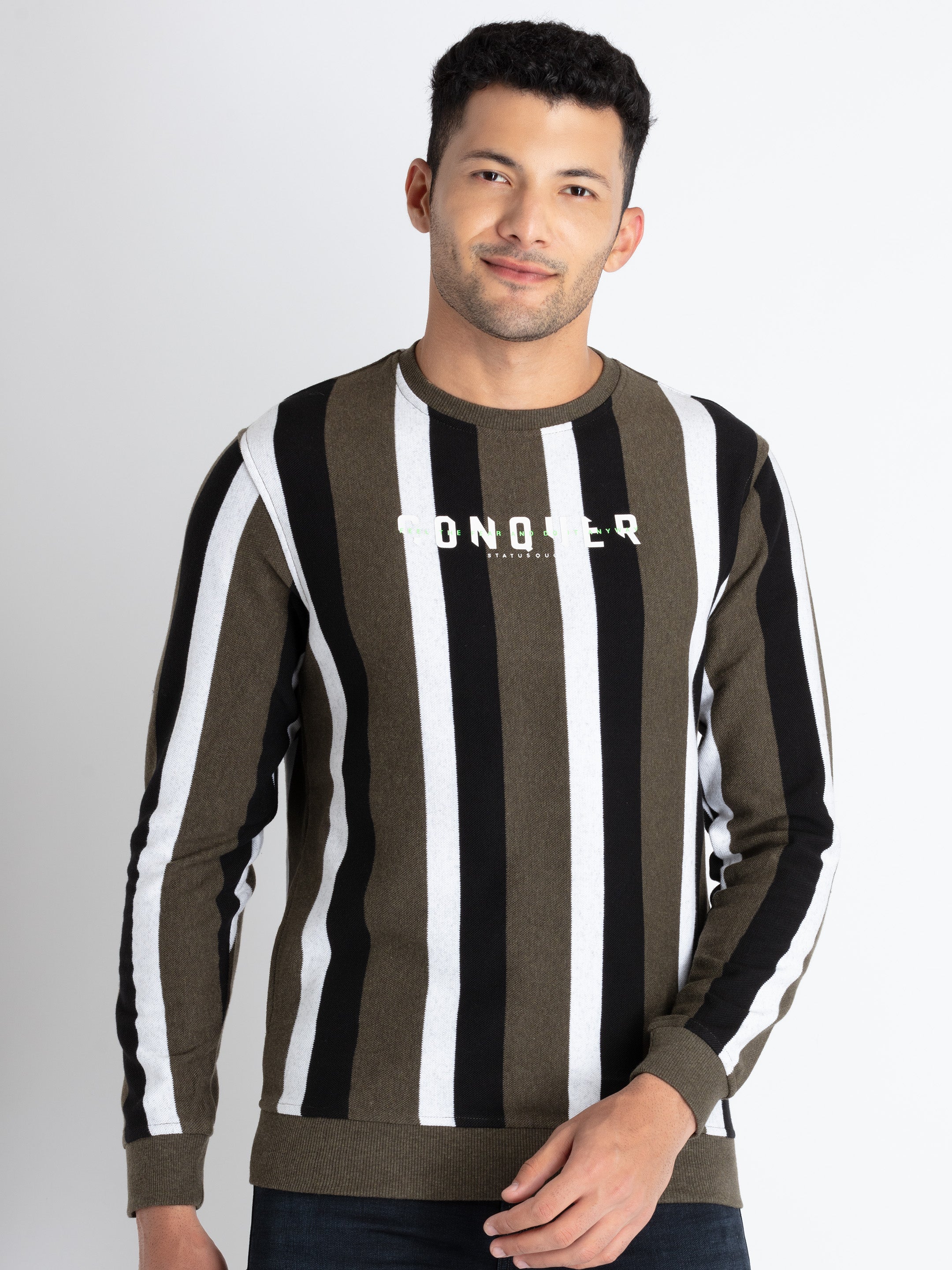 striped sweatshirt for men