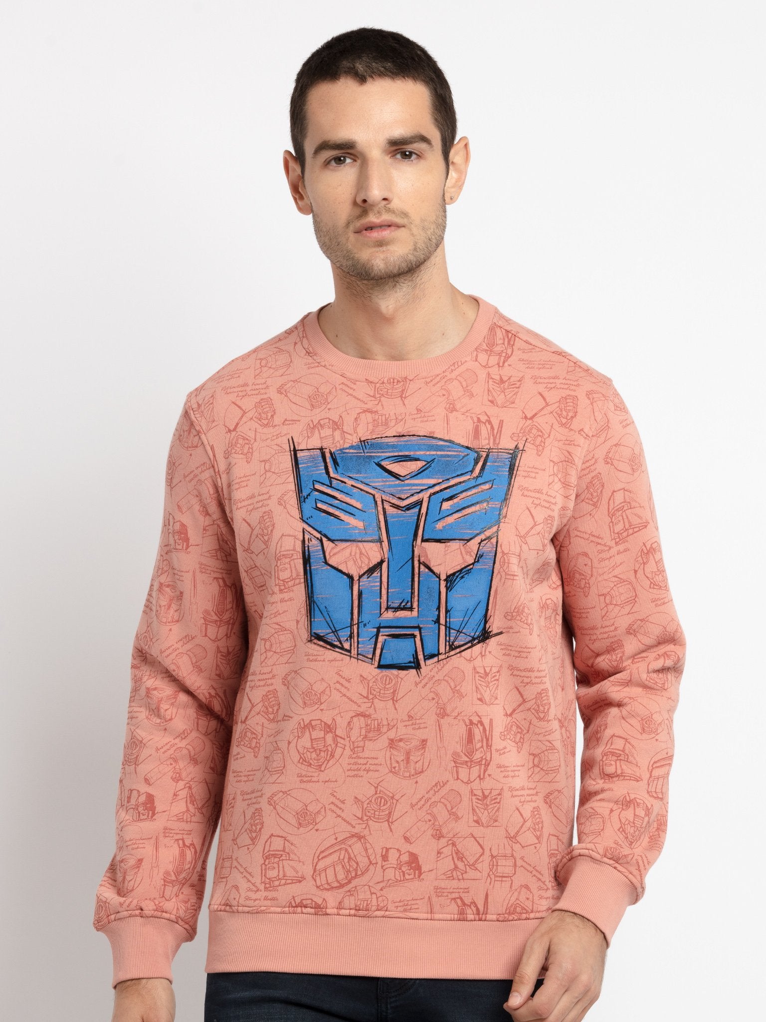 round neck sweatshirt for men