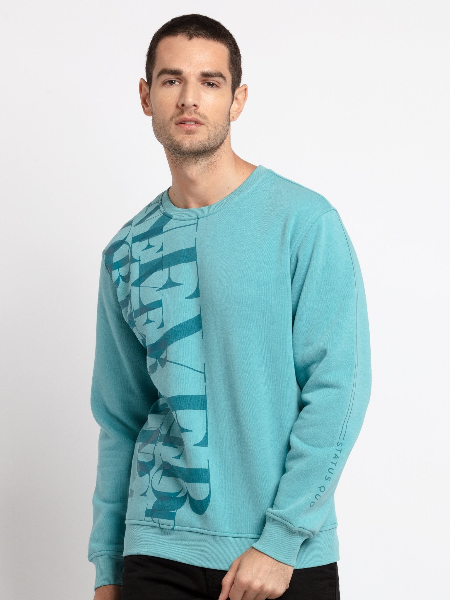 round neck sweatshirt for men