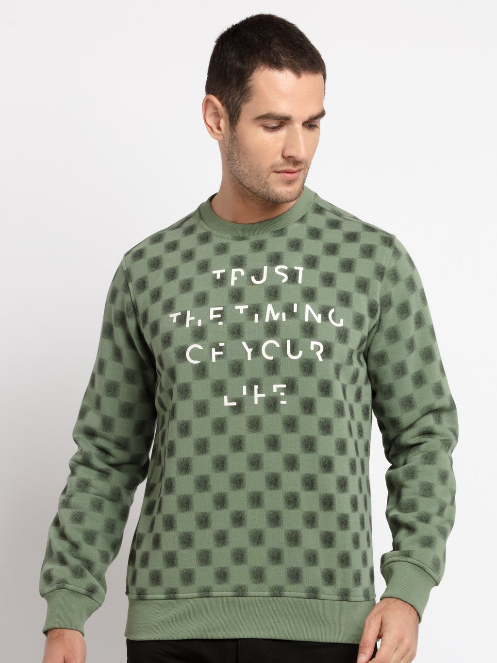 round neck sweatshirt for men