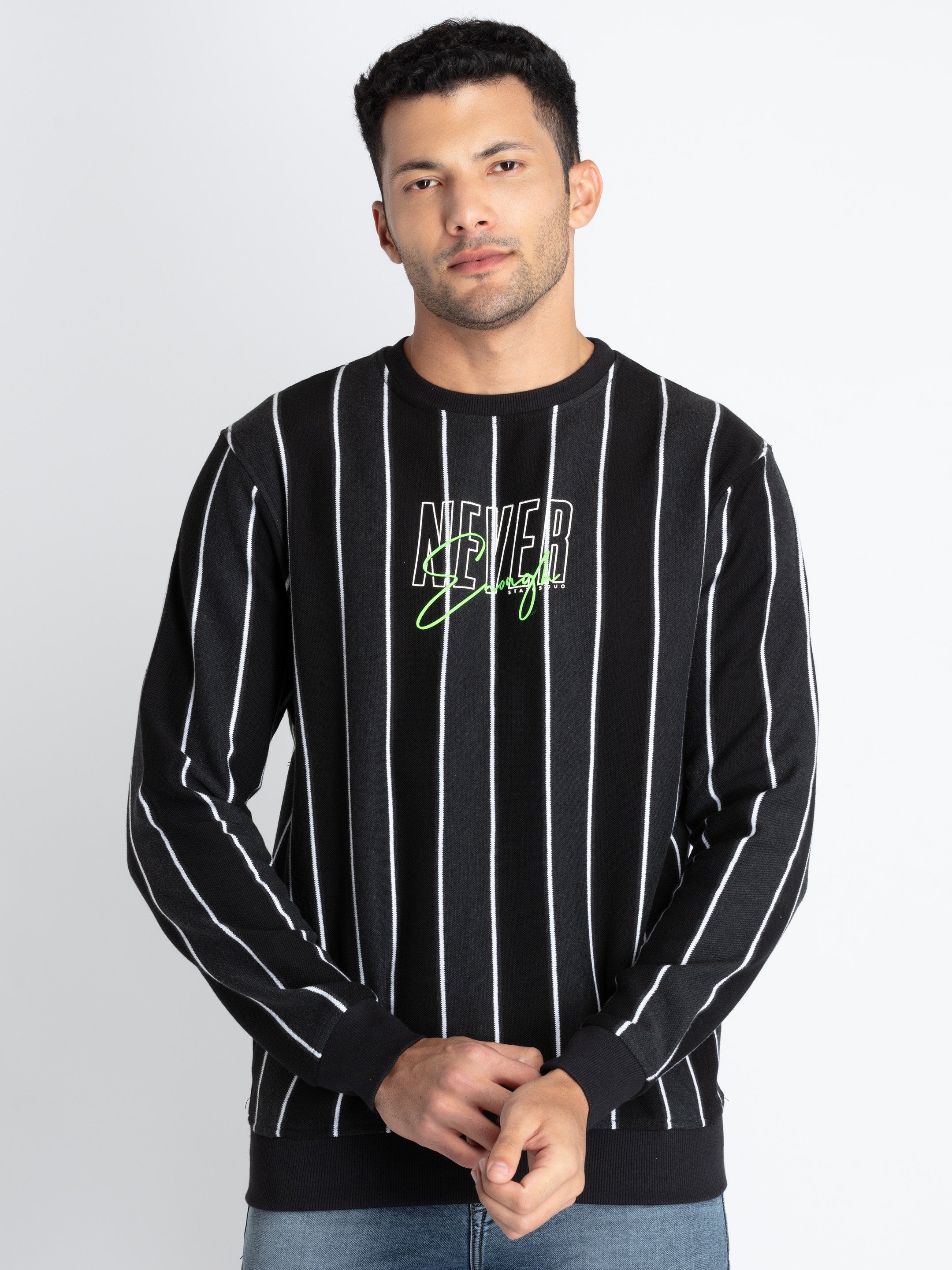 striped sweatshirt for men Main image