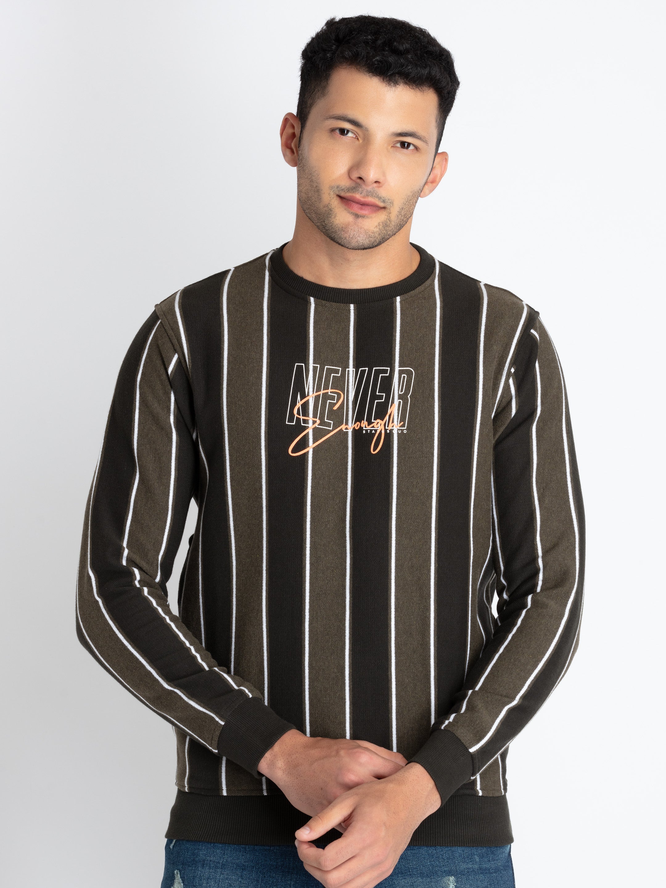 striped sweatshirt for men Main image