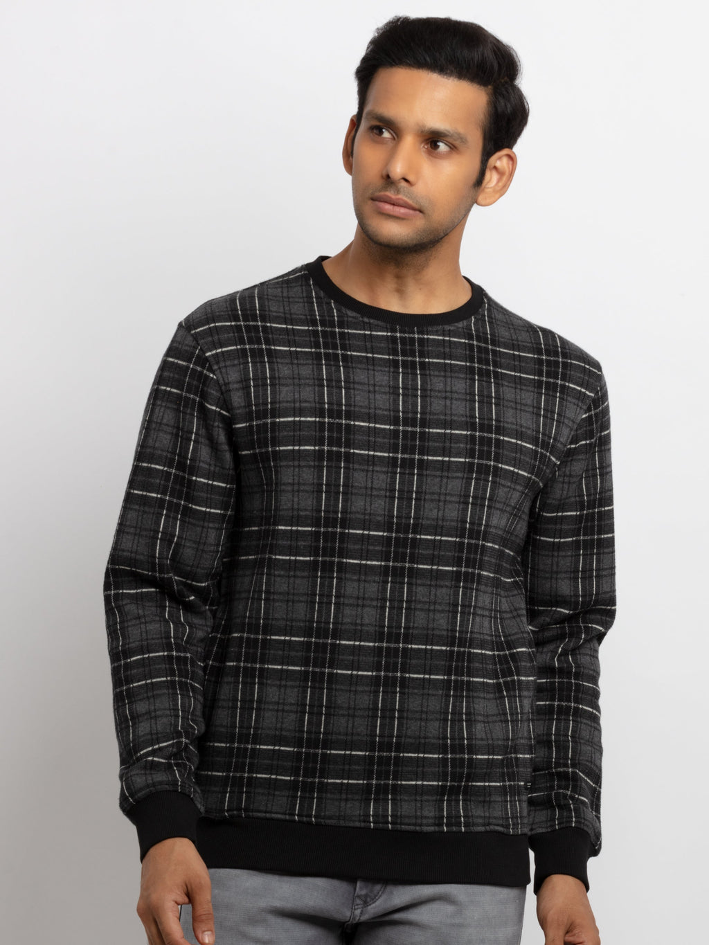 checkered sweatshirts