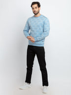 Mens All Over Printed Round Neck Sweatshirt