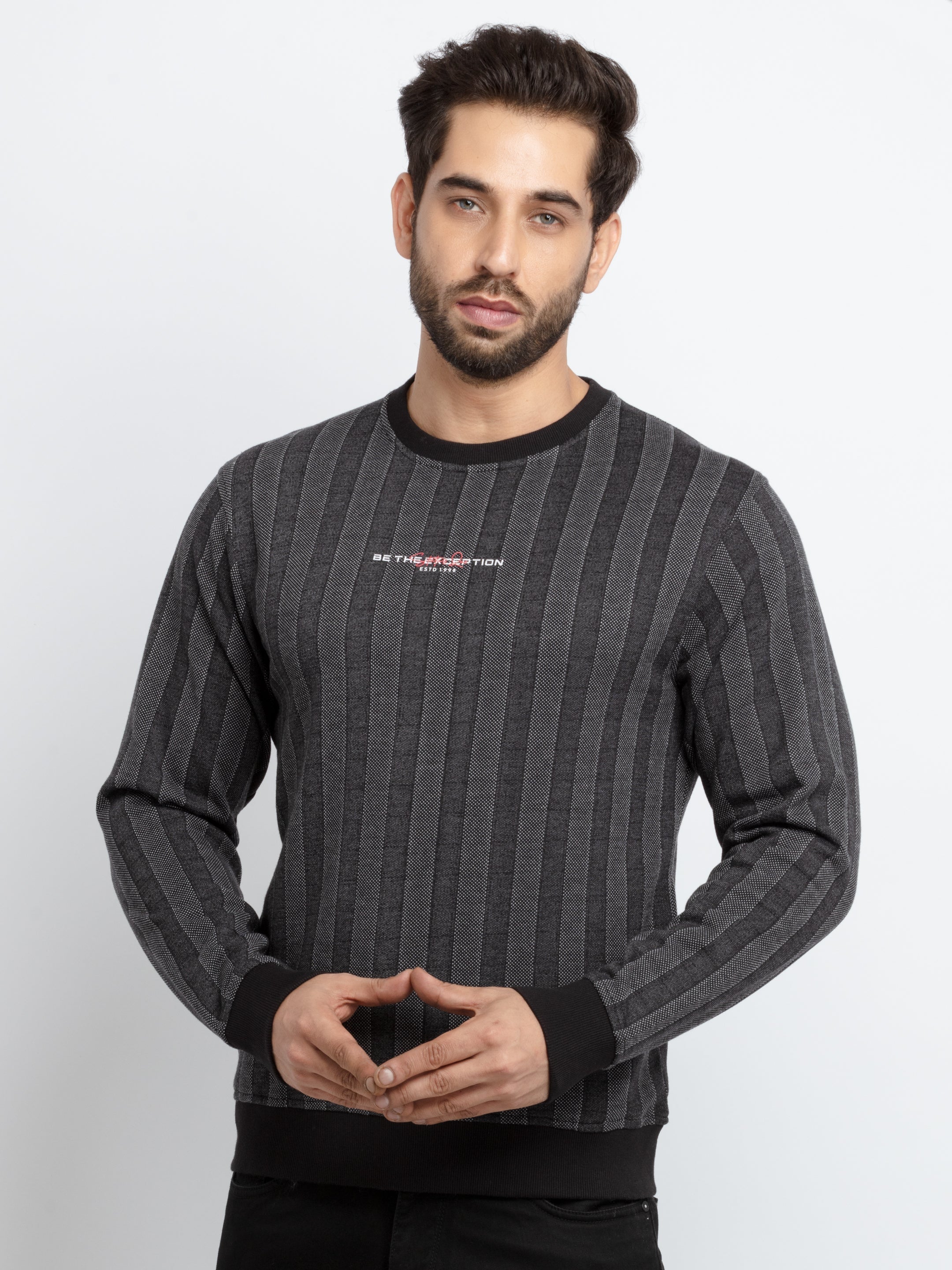 striped sweatshirt for men