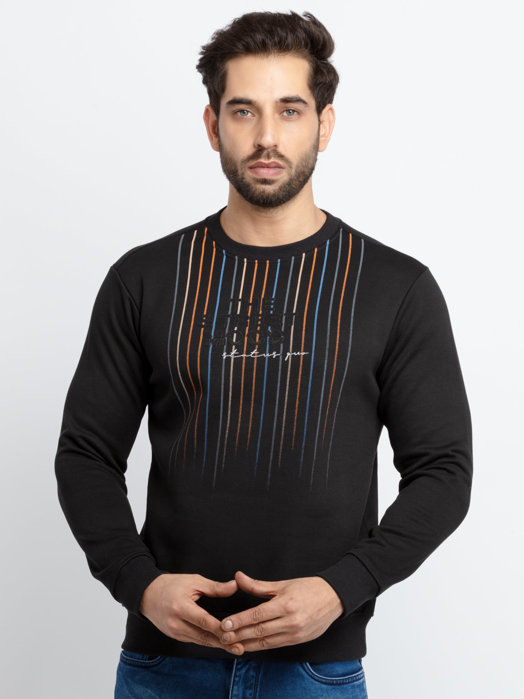 round neck sweatshirt for men Main image