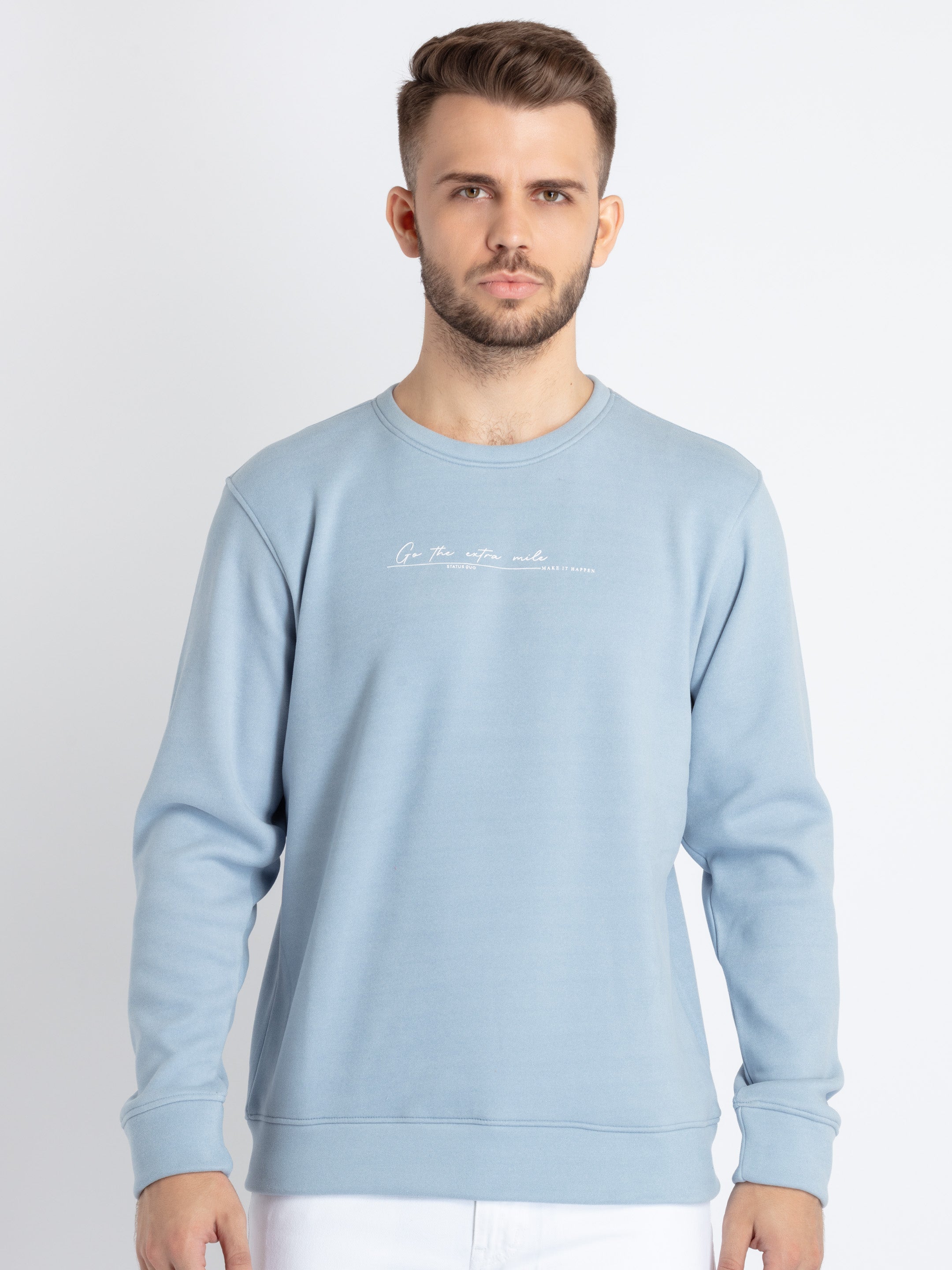 round neck sweatshirt for men