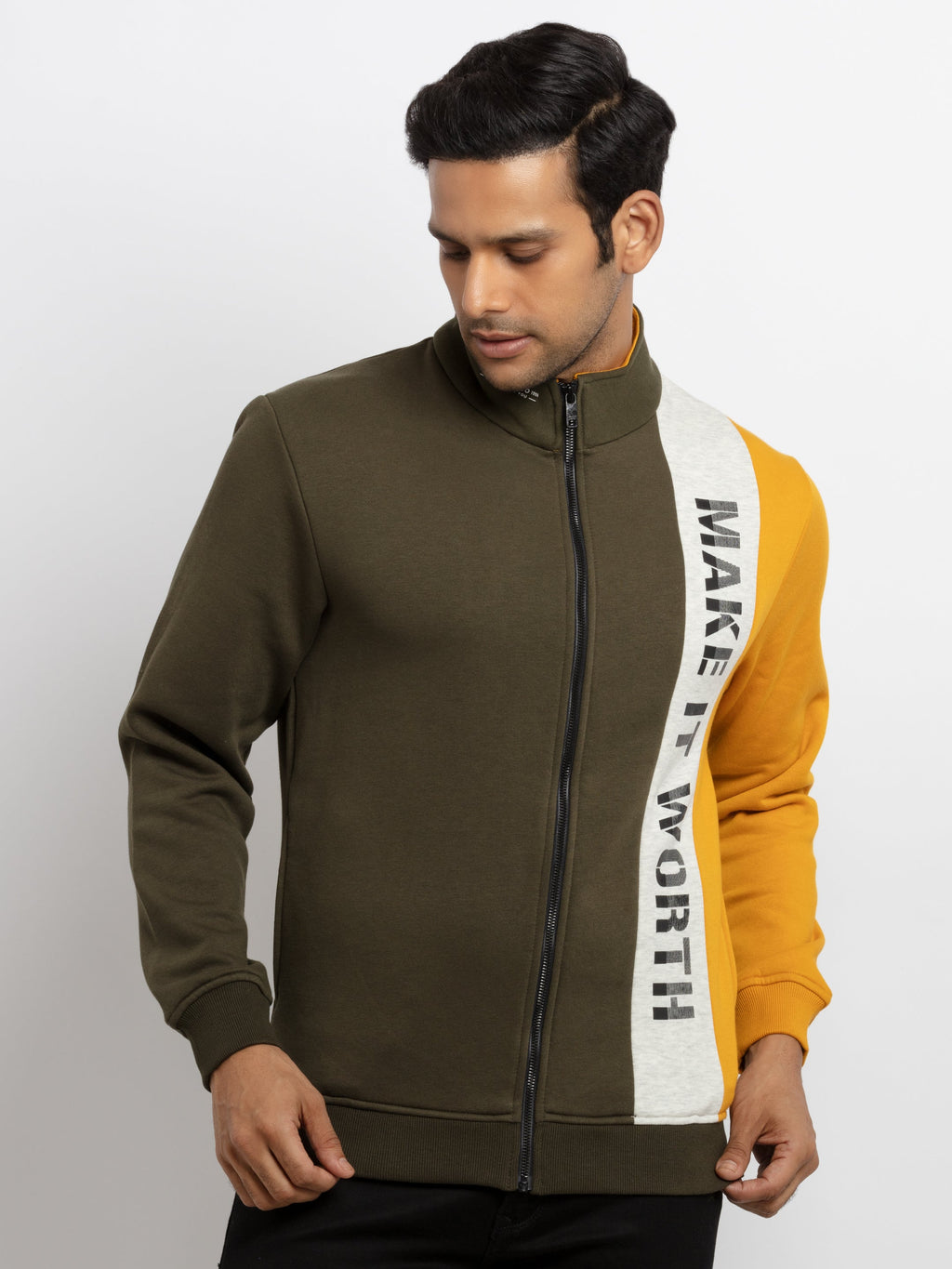 collar neck sweatshirt