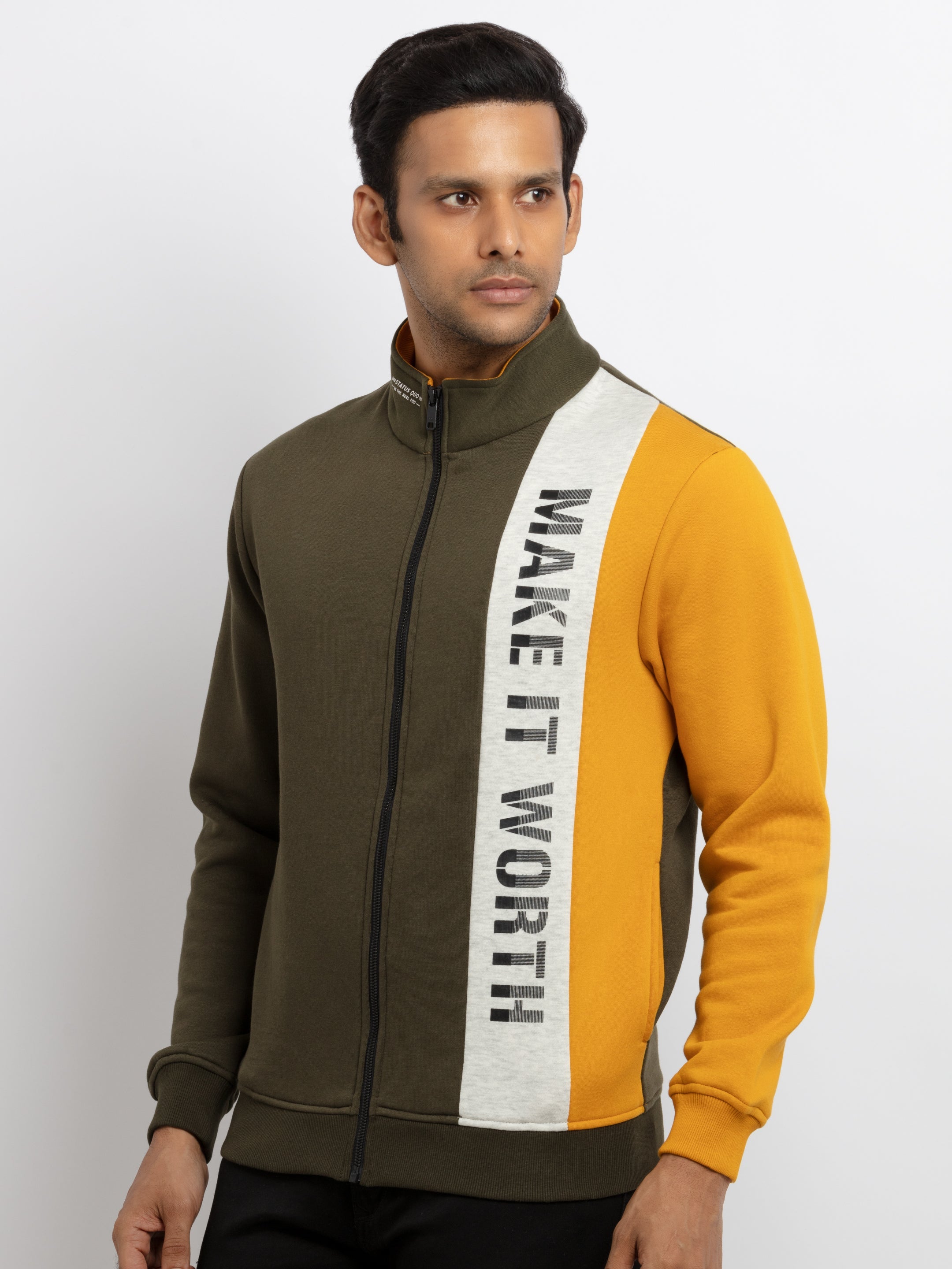 Mens Mix & Match Collar Neck Sweatshirt Secondary image
