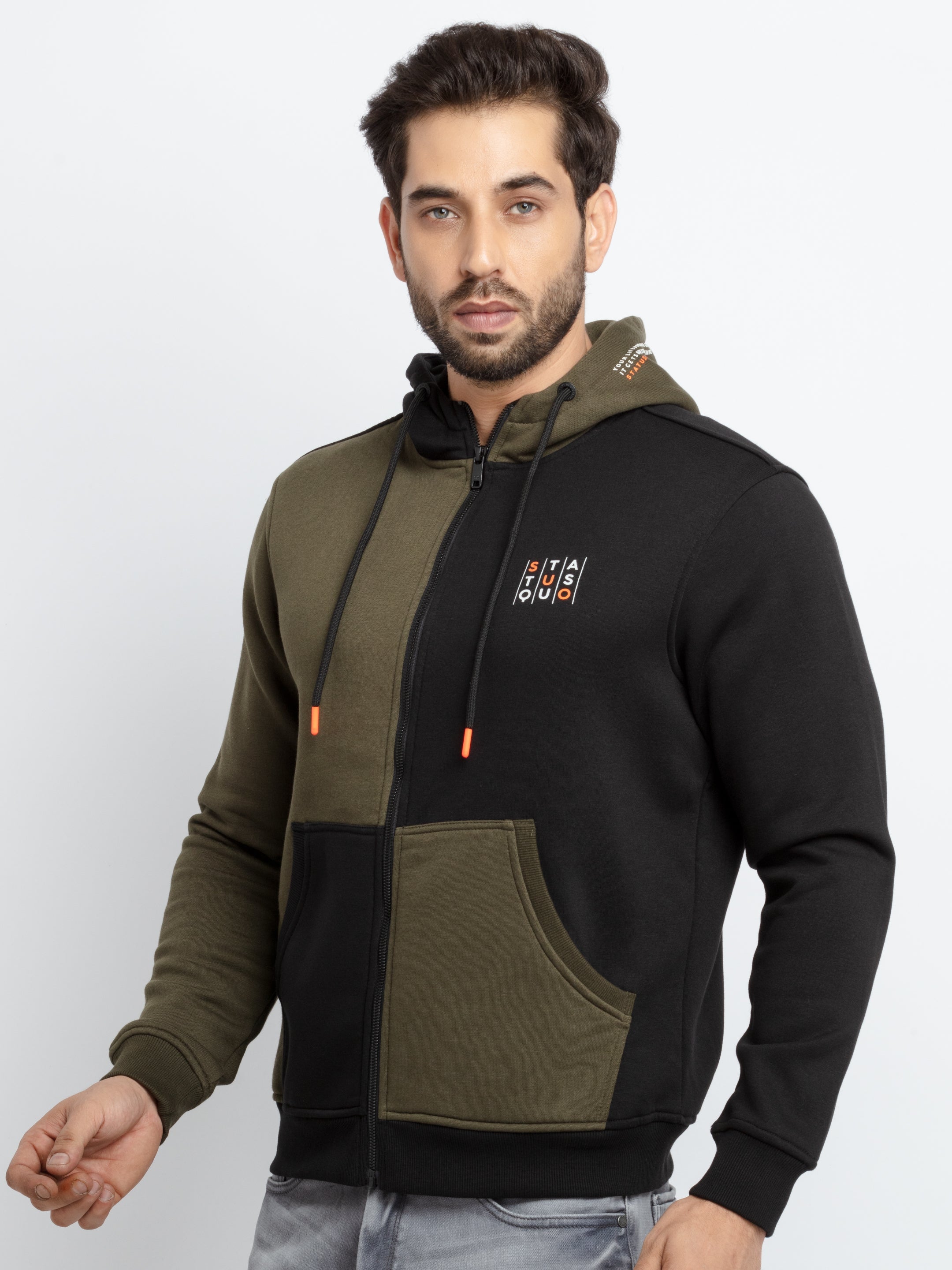 Mens Mix & Match Hooded Sweatshirt Secondary image