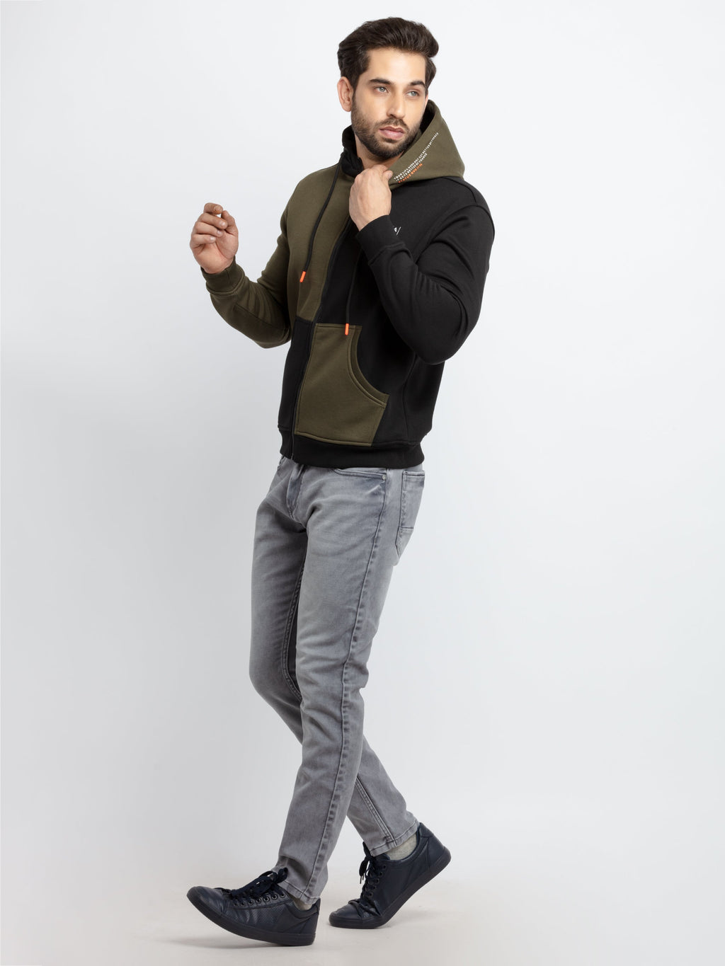 Mens Mix & Match Hooded Sweatshirt