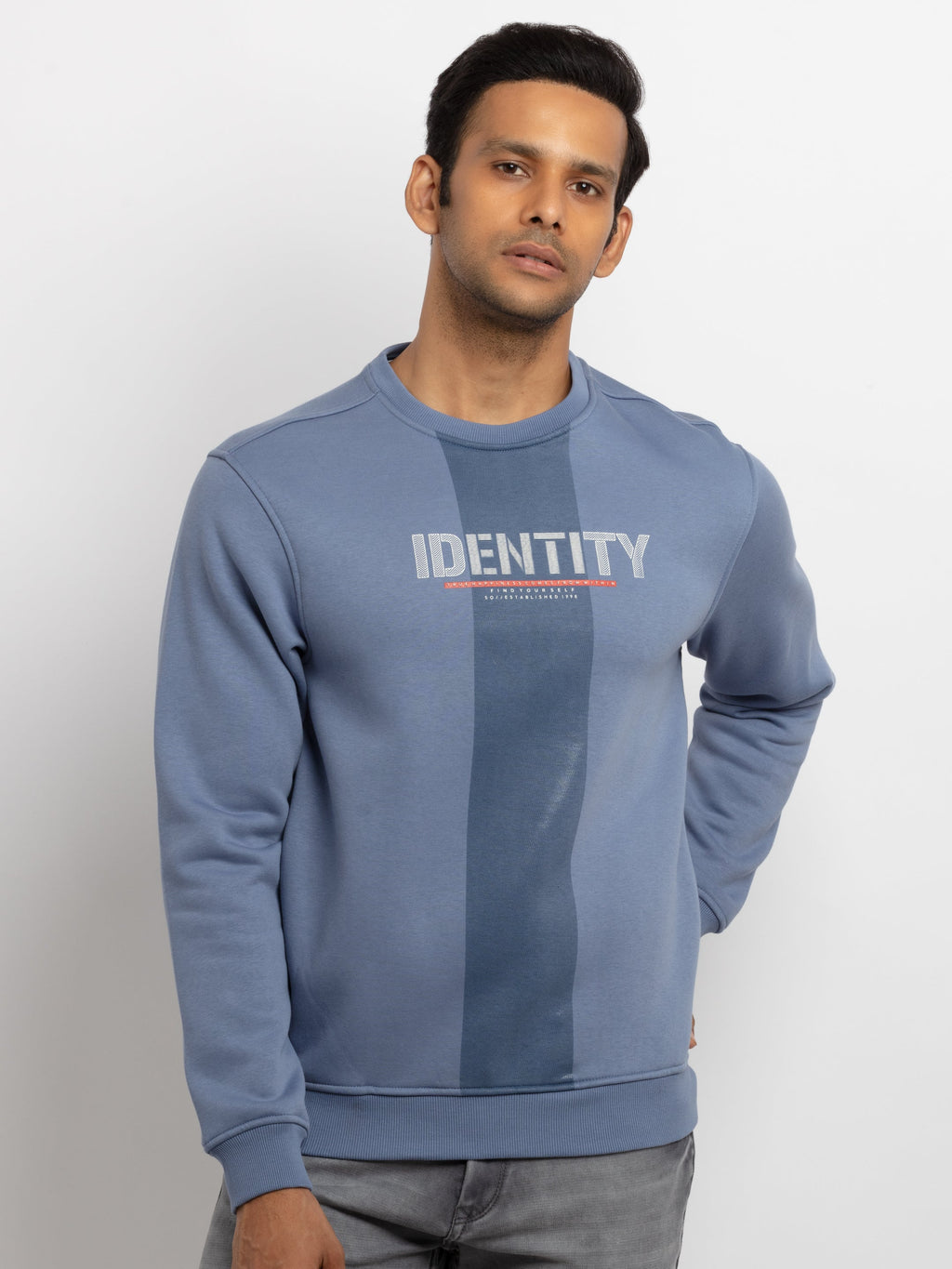 round neck sweatshirt for men