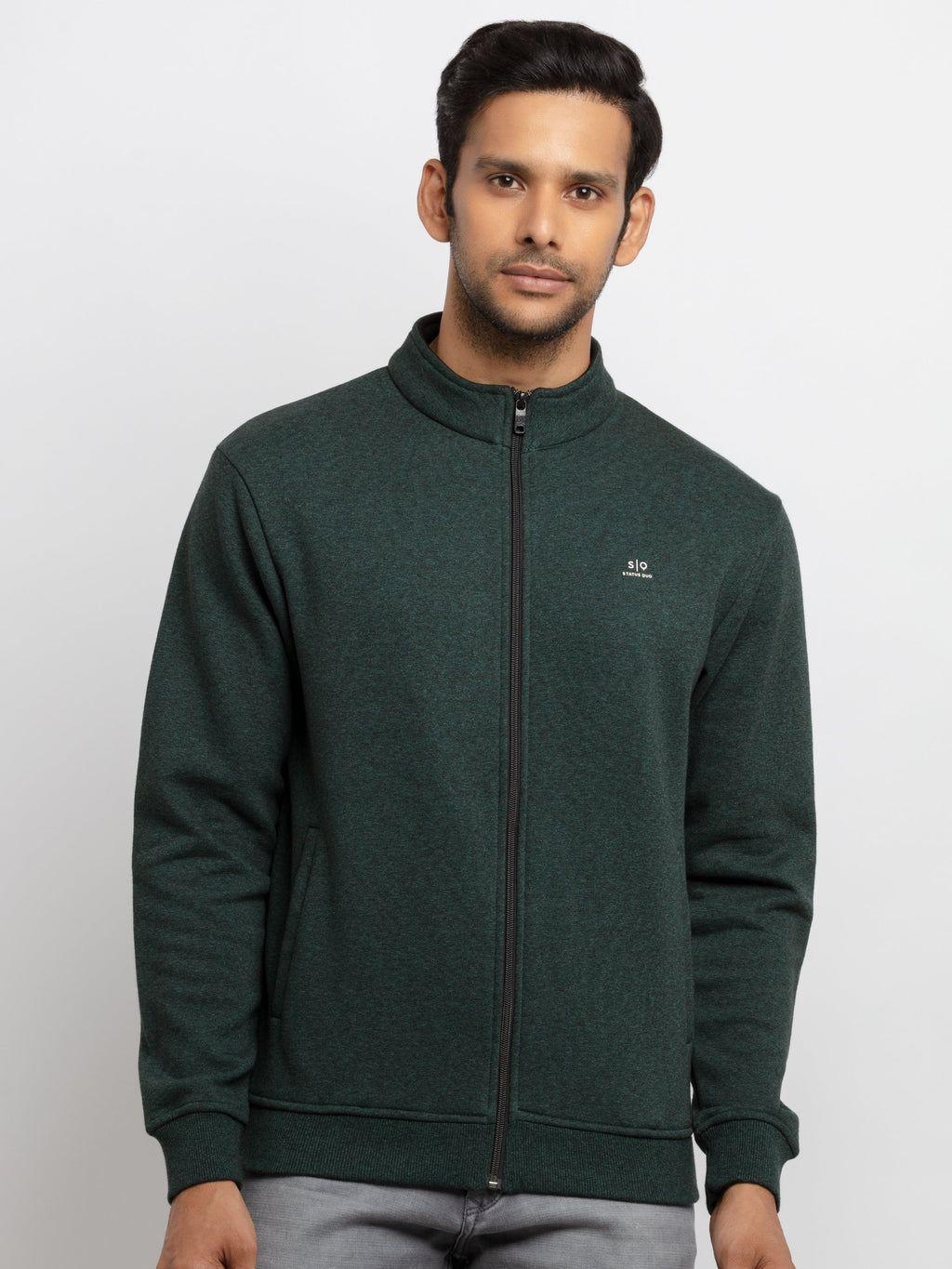high neck sweatshirt for men