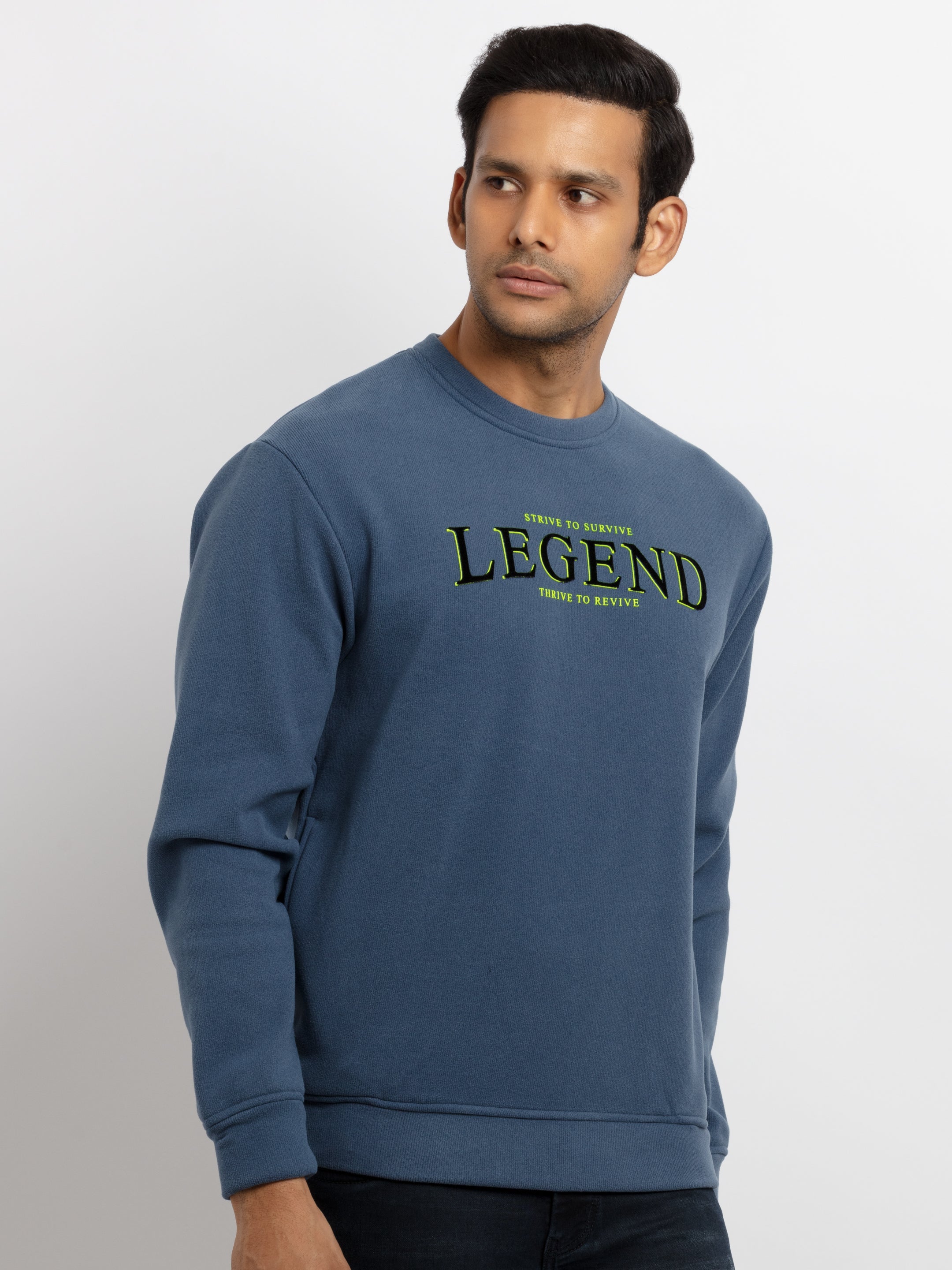 Men's Printed Round Neck Sweatshirt Secondary image