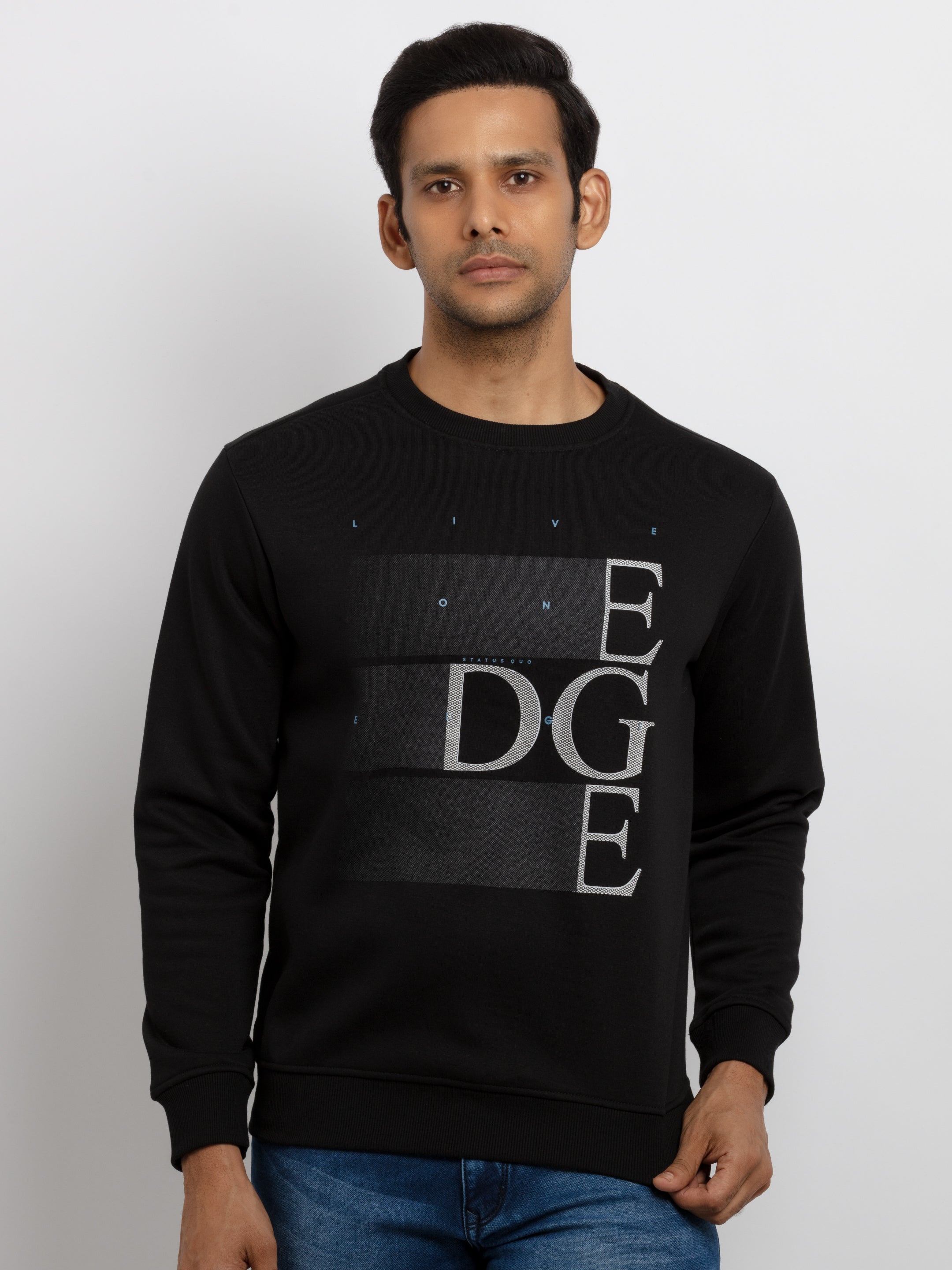 round neck sweatshirt for men