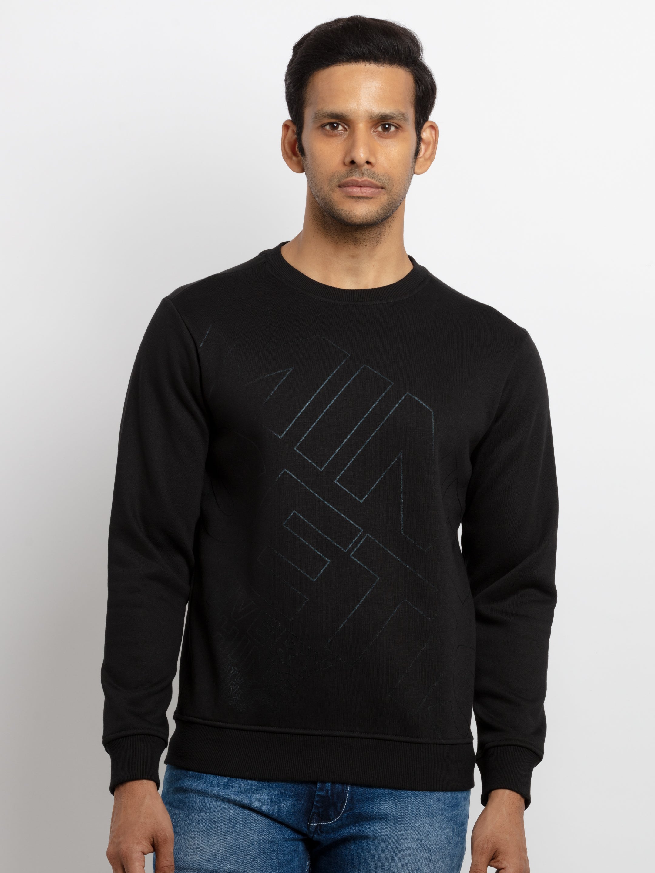 round neck sweatshirt for men