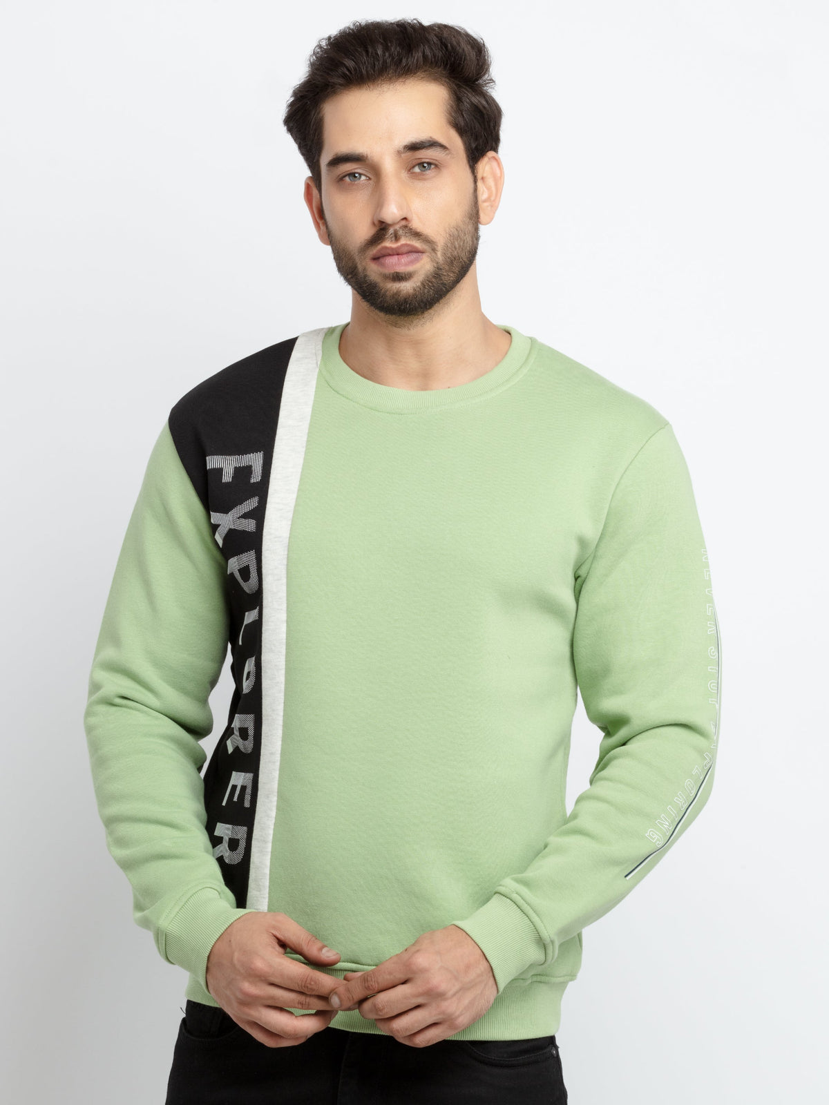 Status Quo |Printed Regular Fit Hooded Sweatshirt - 3XL, 4XL, 5XL