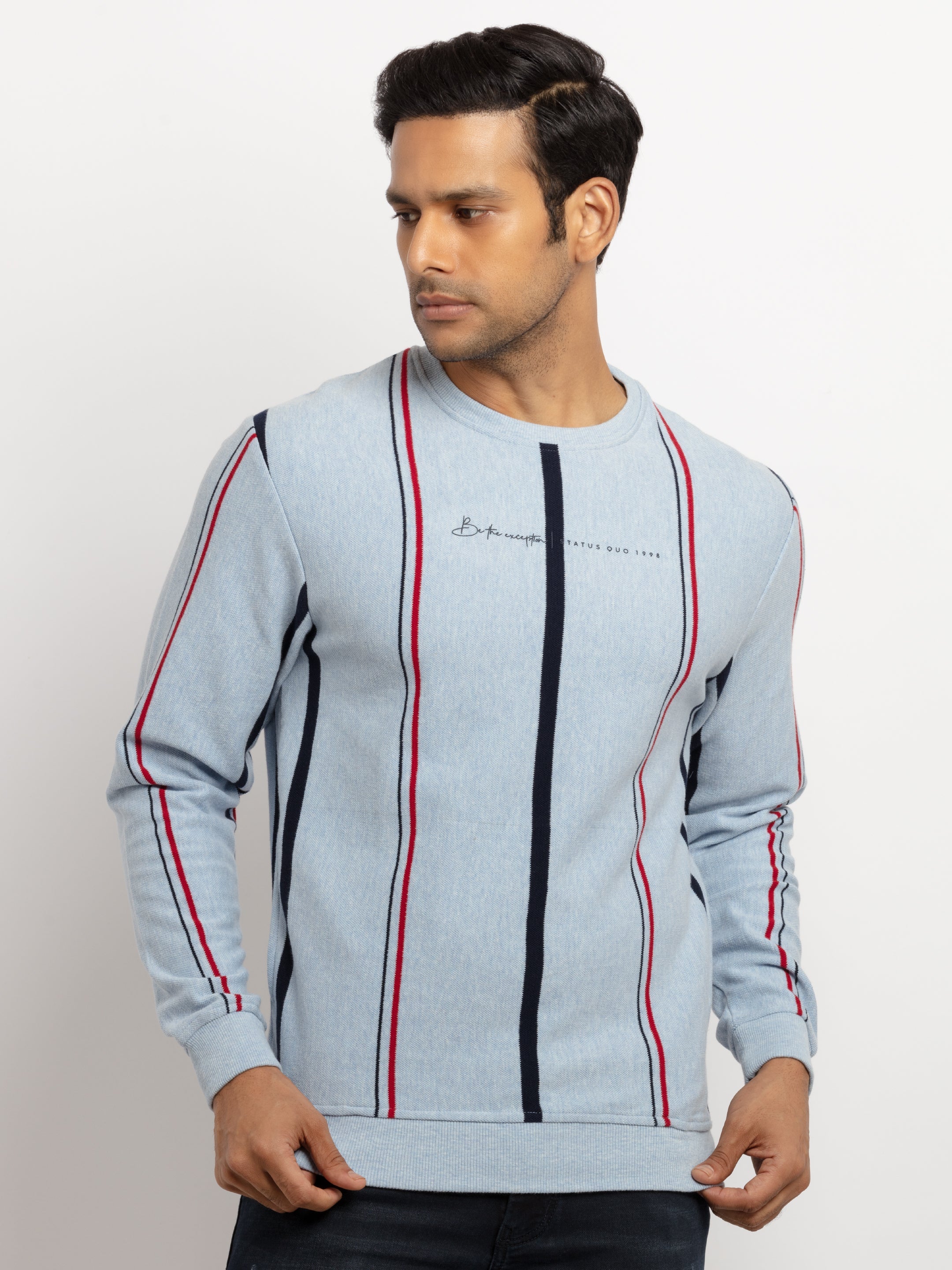 striped sweatshirt for men
