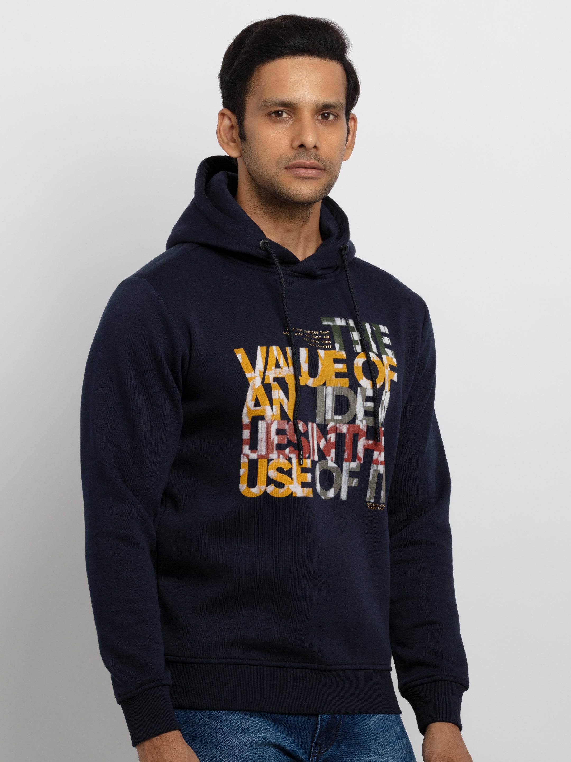 Mens Printed Hooded Sweatshirt Secondary image