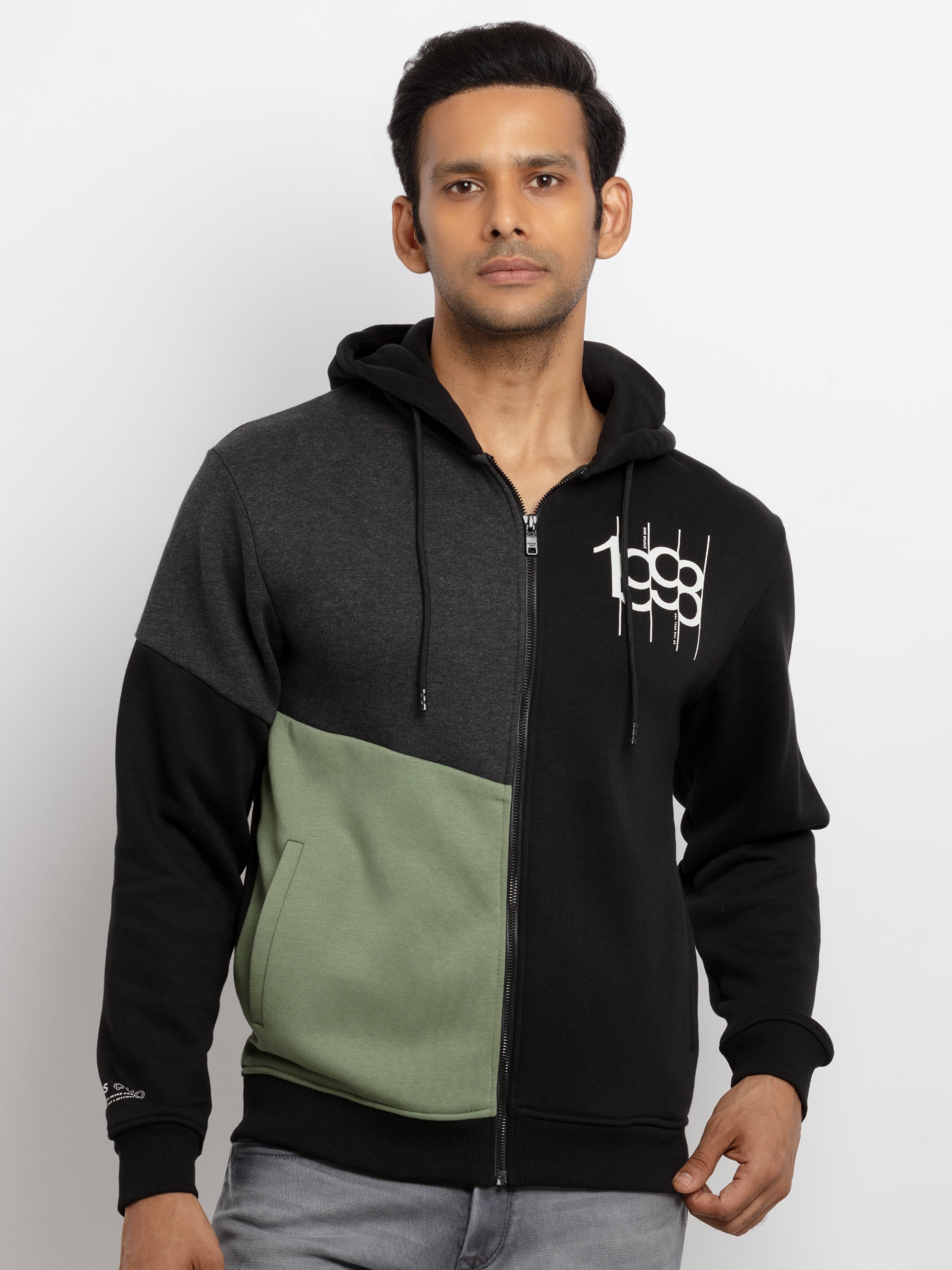 Status Quo |Printed Regular Fit Hooded Sweatshirt - S, M, L, XL, XXL