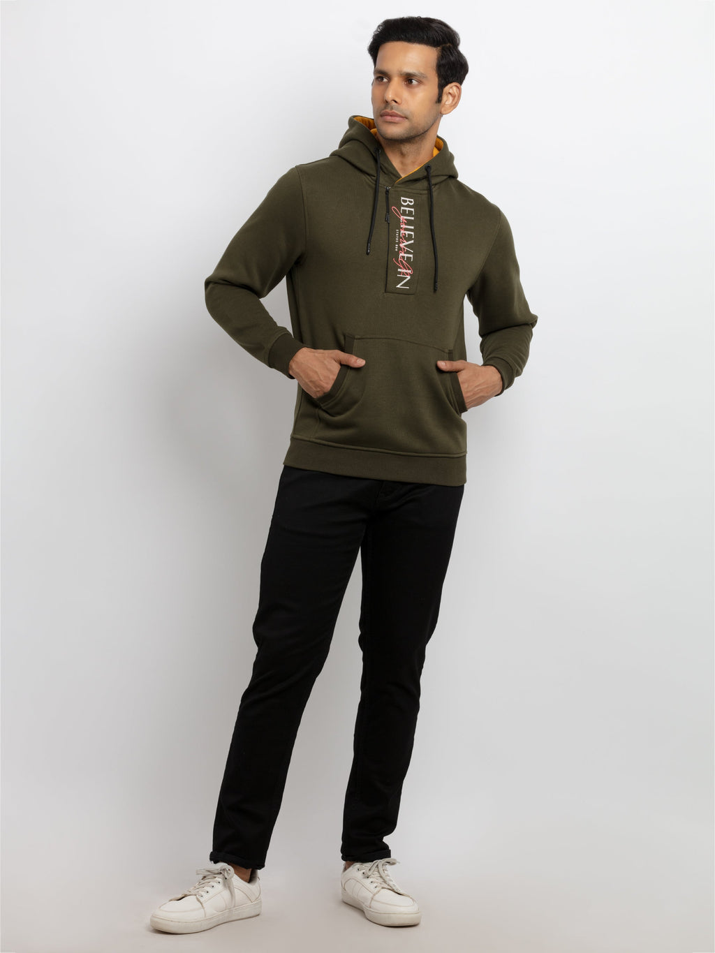 Mens Printed Hooded Sweatshirt