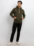 Mens Printed Hooded Sweatshirt