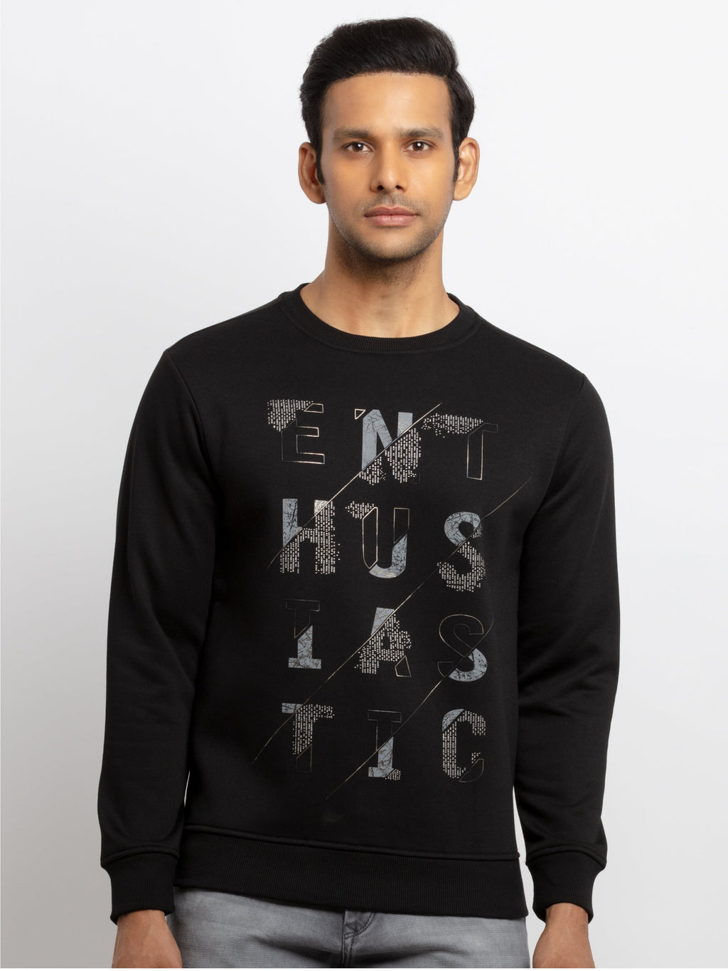 round neck sweatshirt for men