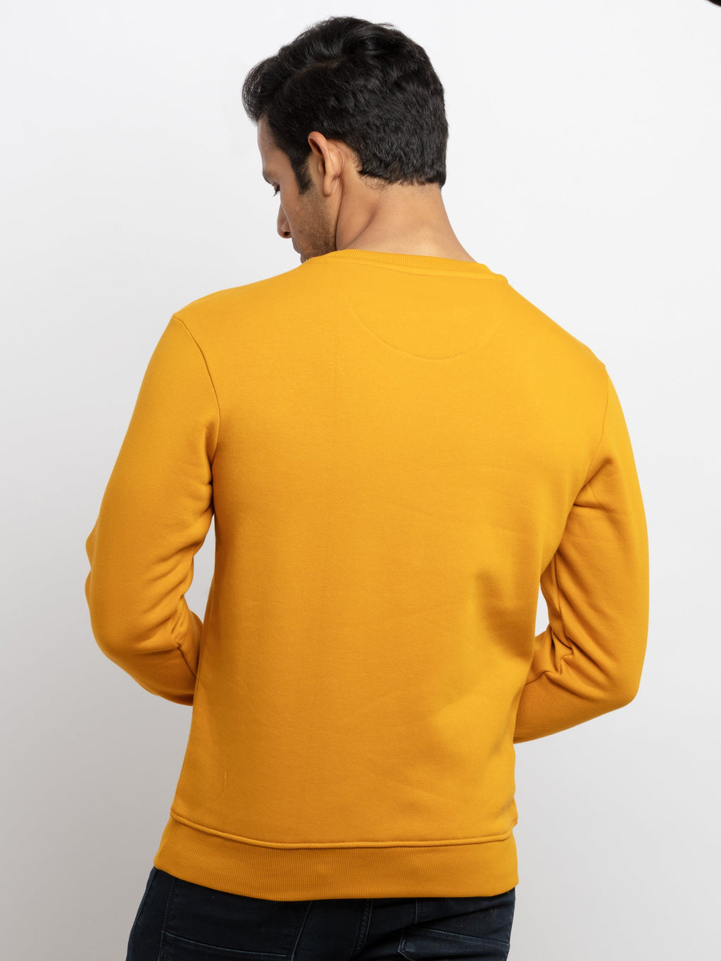 Mens Printed Round Neck Sweatshirt