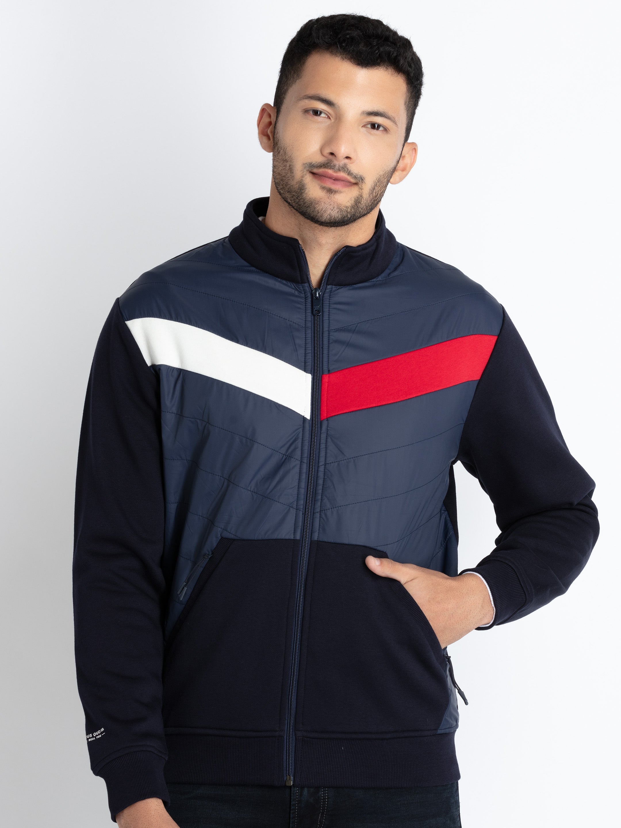 henley neck sweatshirt