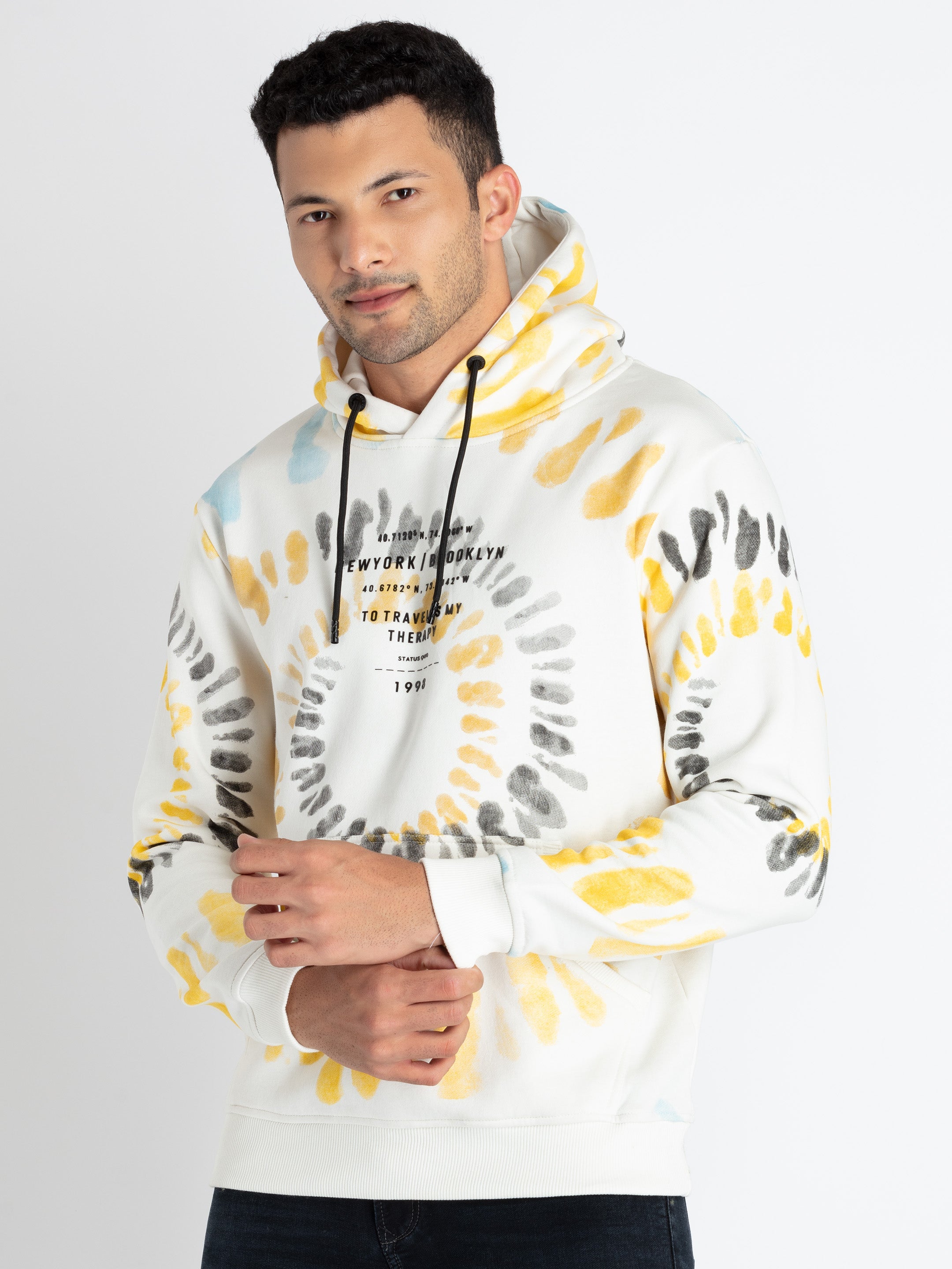 Mens All Over Print Sweatshirt With Hoodie Secondary image