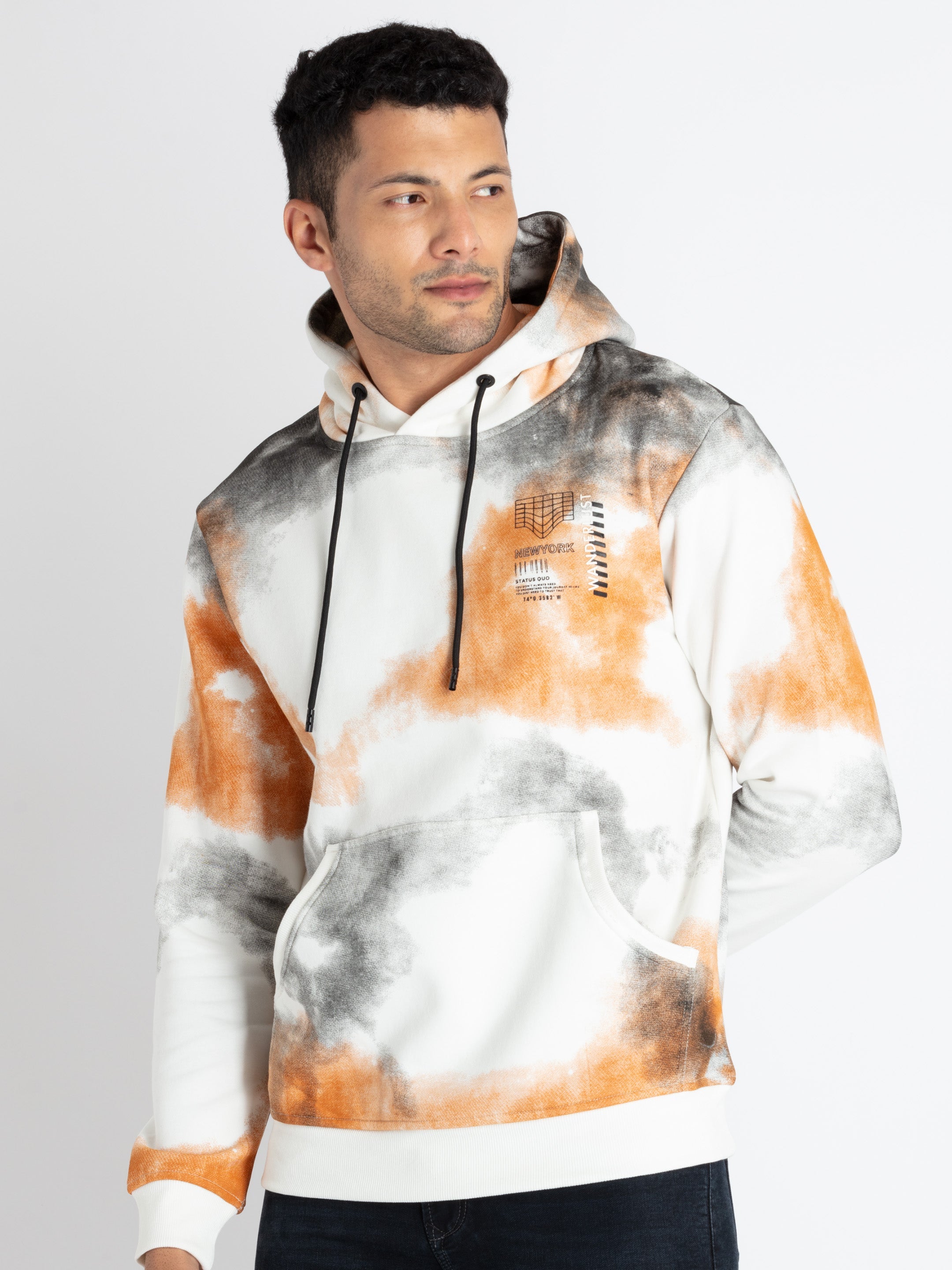 Mens All Over Print Sweatshirt With Hoodie Secondary image