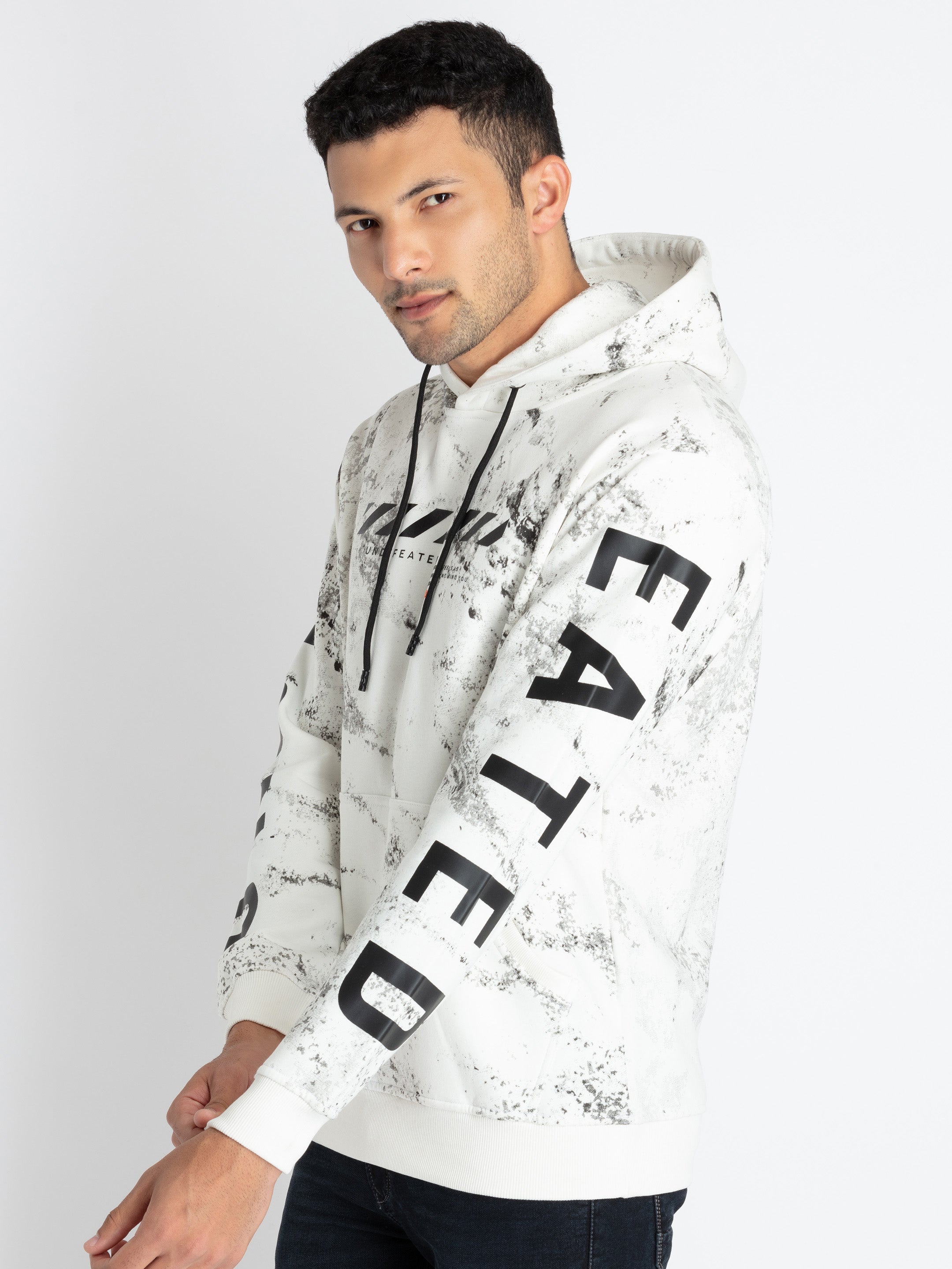 Mens All Over Print Sweatshirt With Hoodie