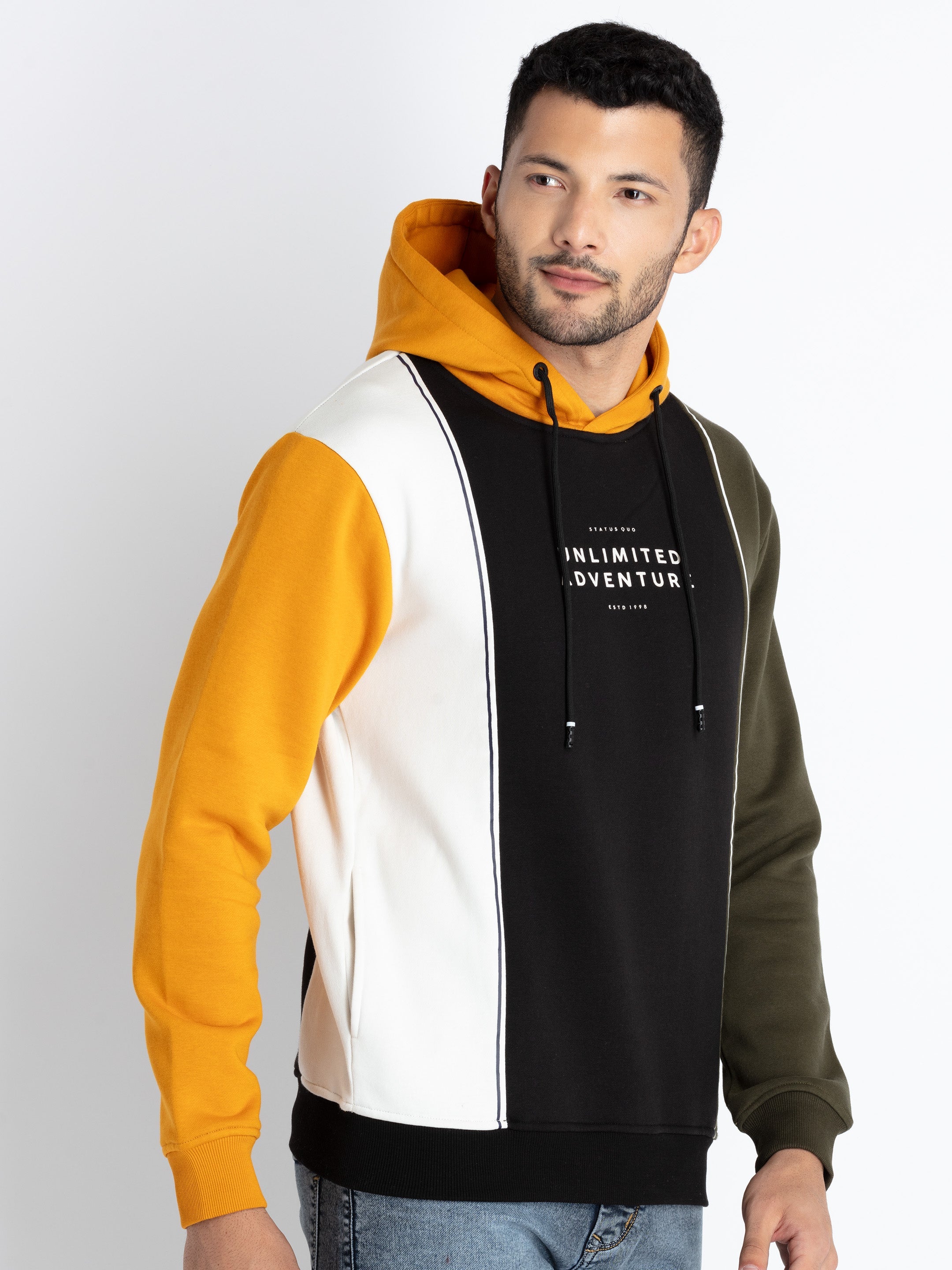 Mens Mix & Match Hooded Sweatshirt Secondary image