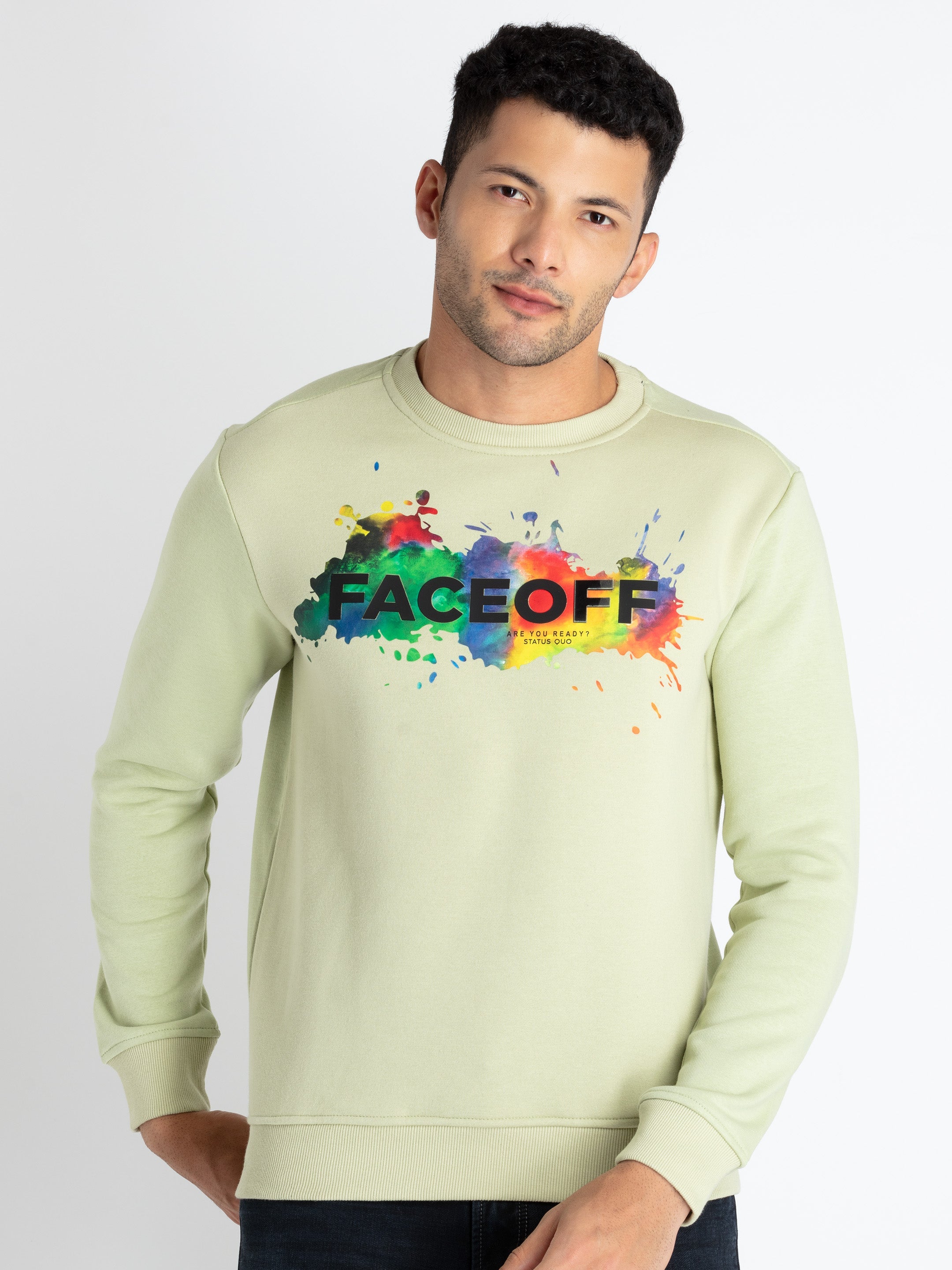 round neck sweatshirt for men Main image