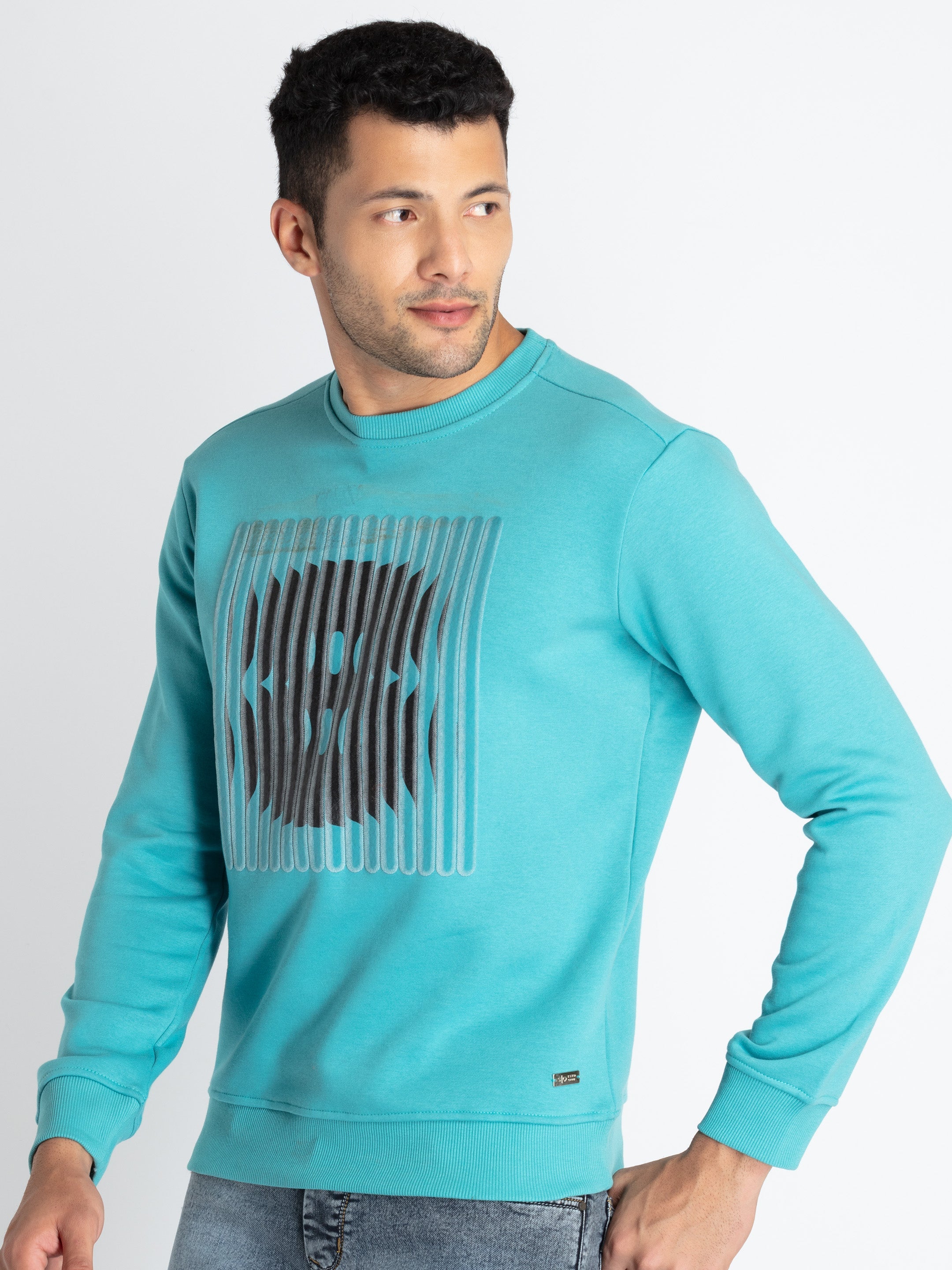 Men's Printed Round Neck Sweatshirt Secondary image