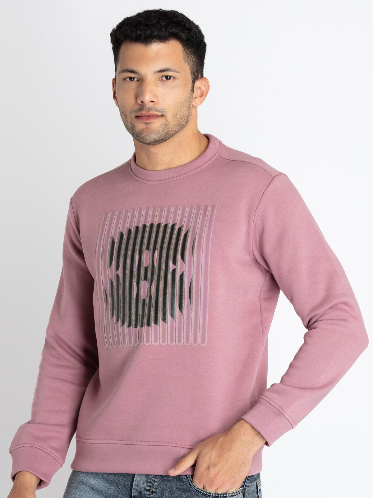 round neck sweatshirt for men
