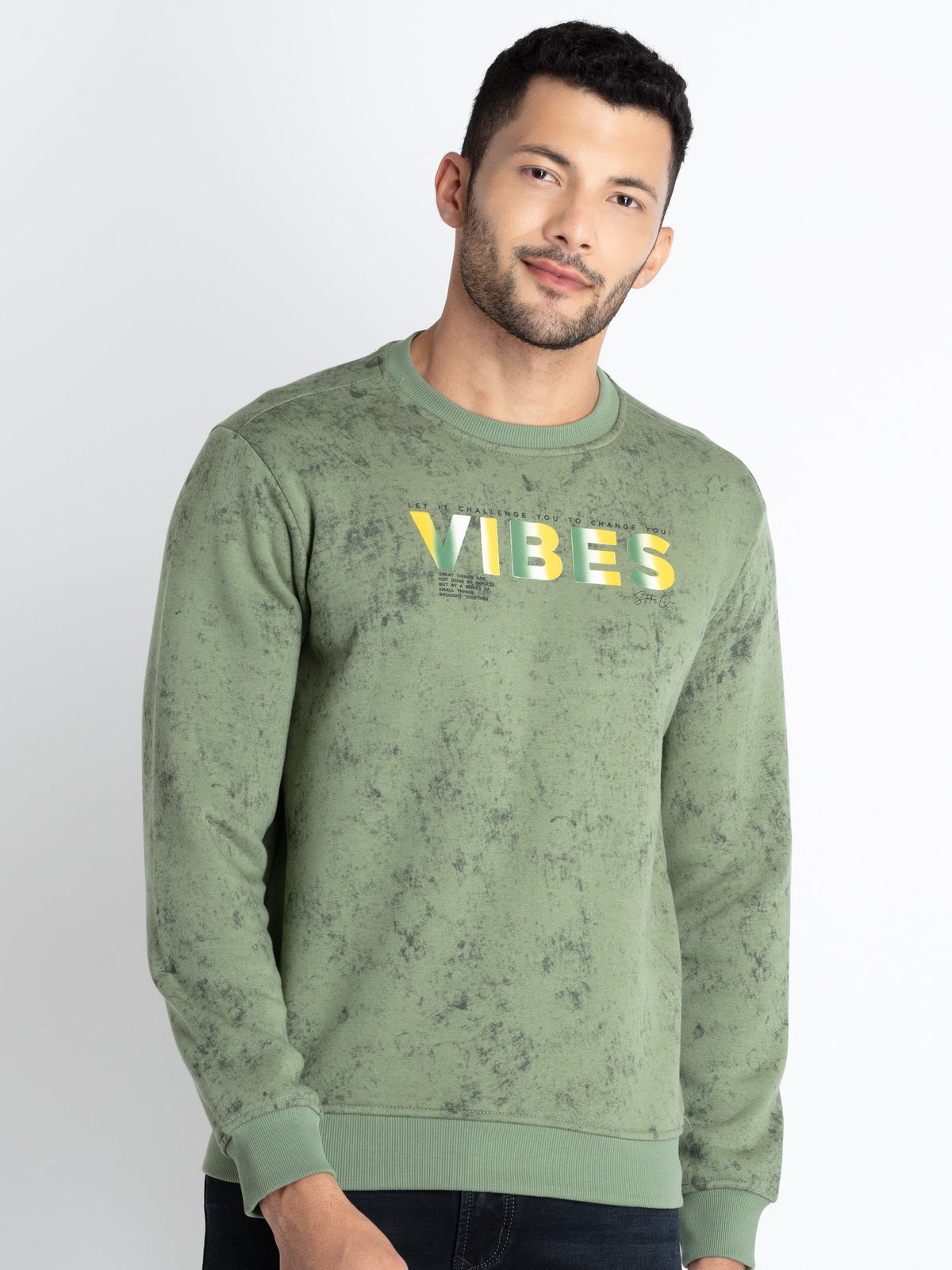 round neck sweatshirt for men