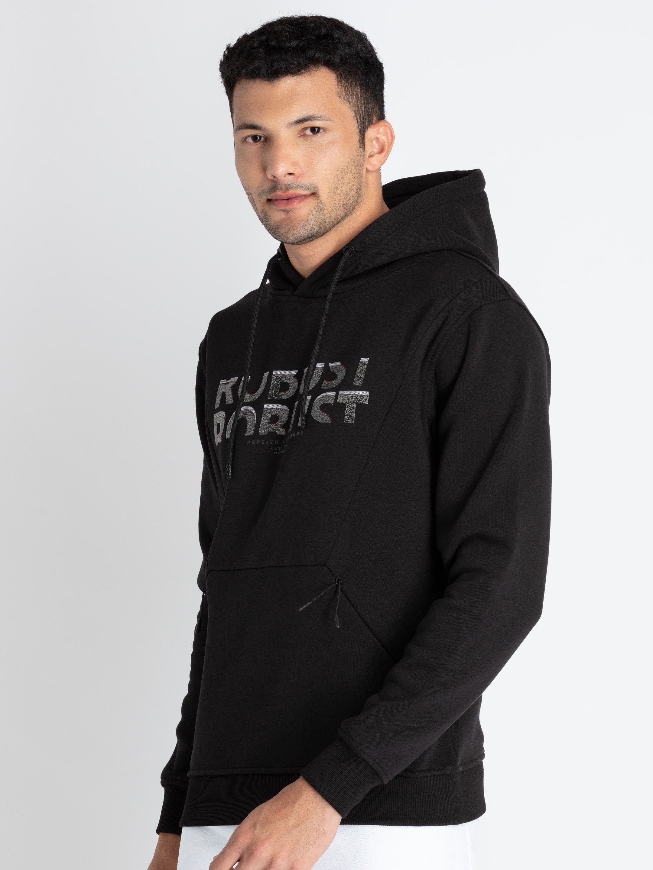 Mens Printed Sweatshirt With Hoodie Secondary image