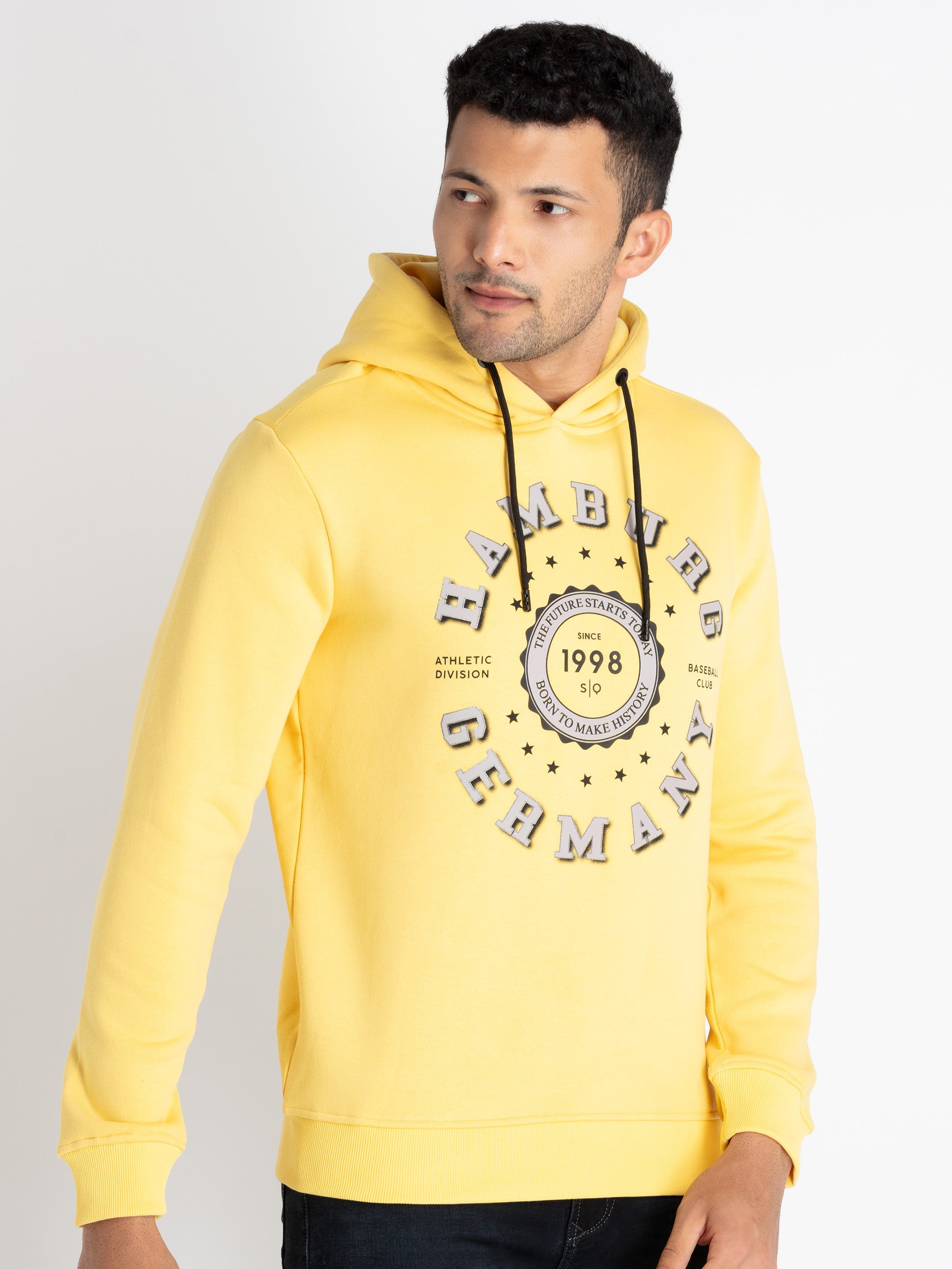 Mens Printed Sweatshirt With Hoodie Secondary image