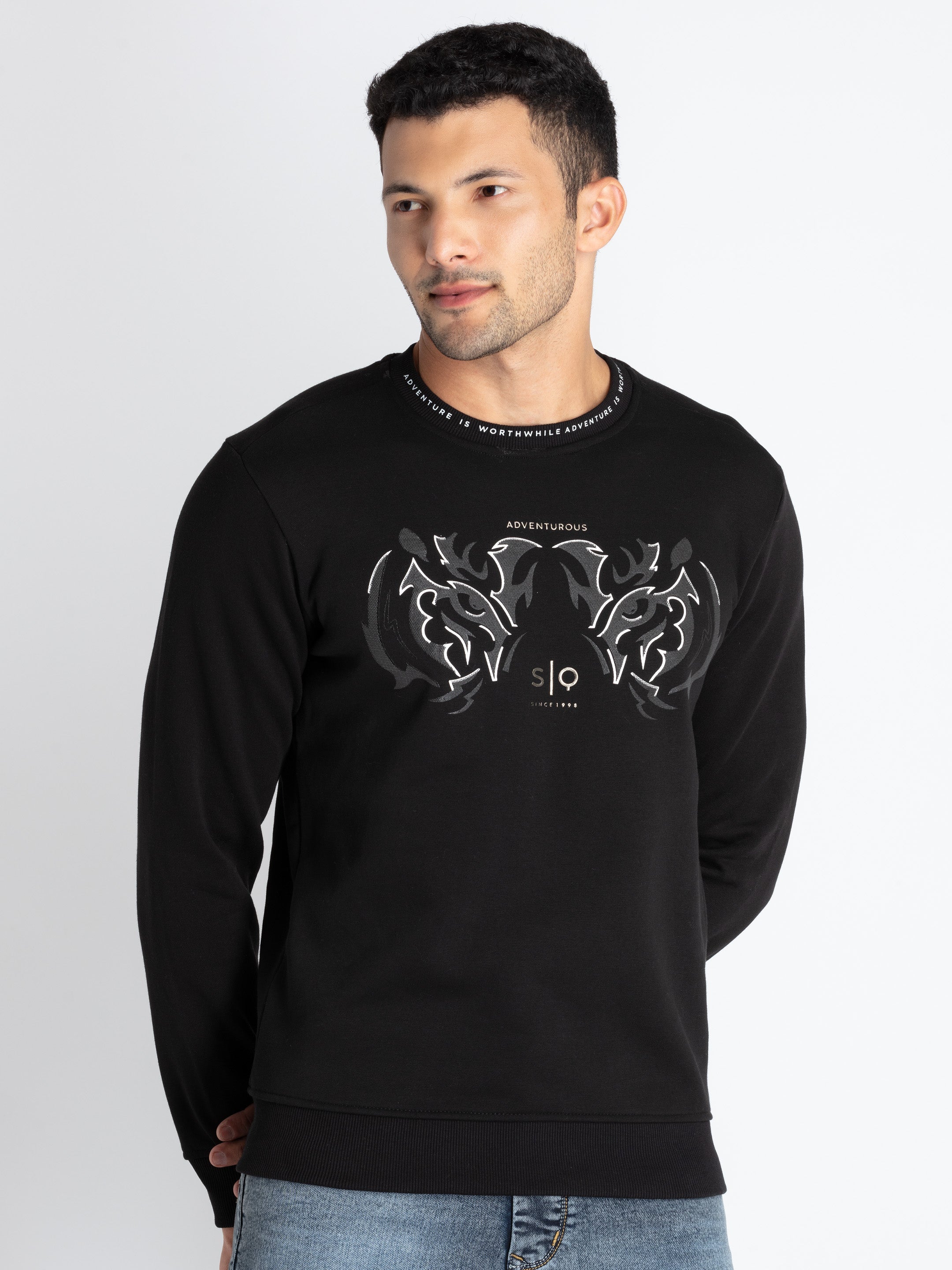 round neck sweatshirt for men Main image